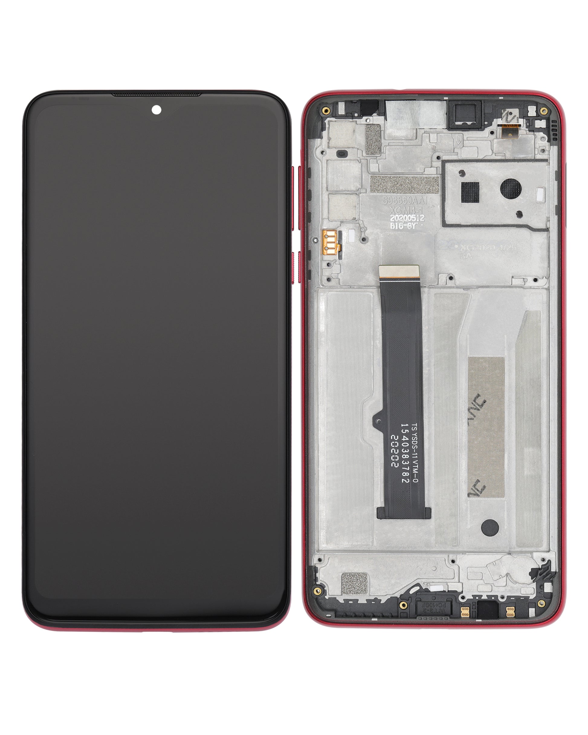 LCD Assembly With Frame For Motorola Moto G8 Play (XT2015 / 2019) (Refurbished) (Magenta Red) | compatible mobile phone replacement part | SKU 107085003403 | product image 6