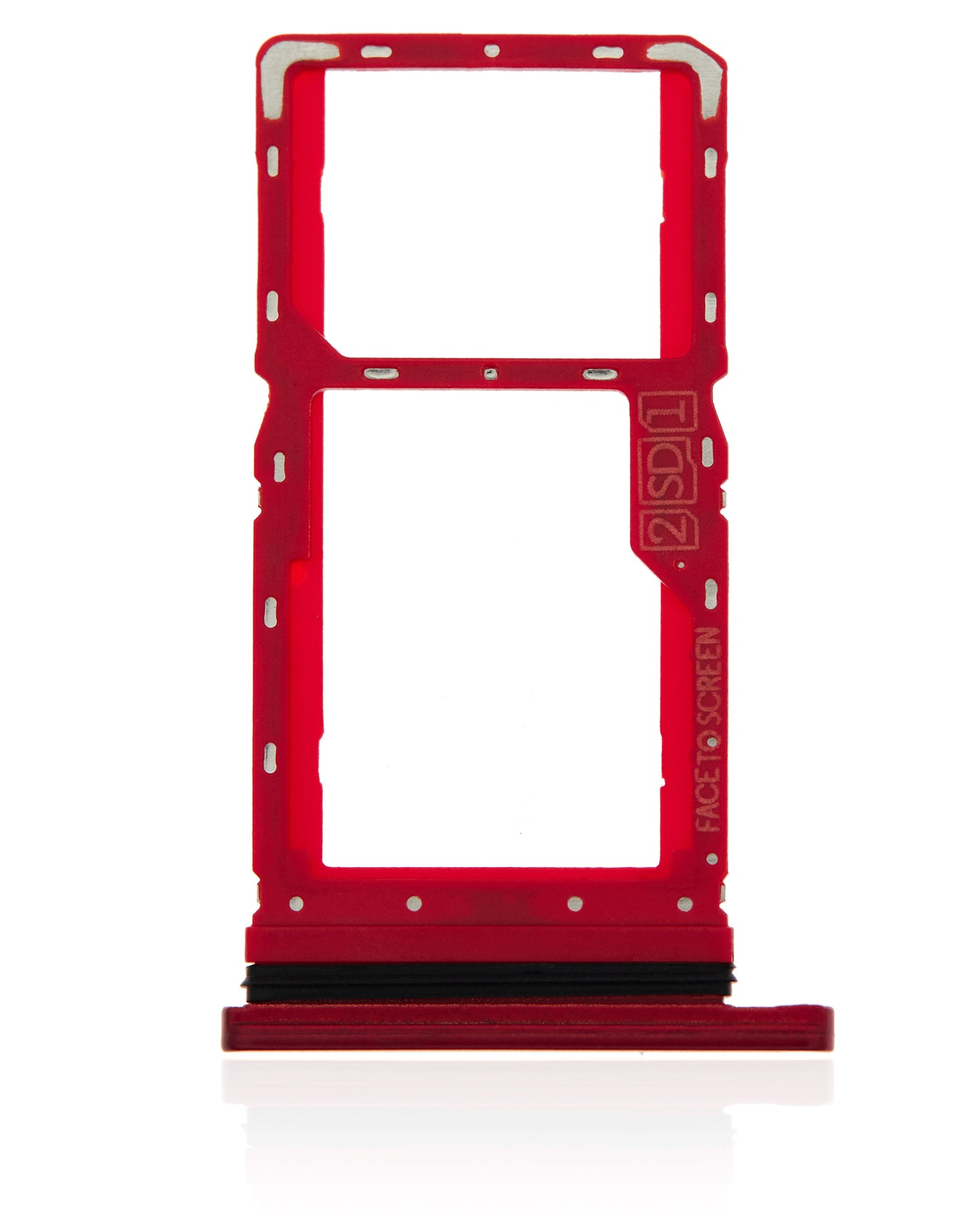 Dual Sim Card Tray For Motorola Moto G8 Play (XT2015 / 2019) (Magenta red) | compatible mobile phone replacement part | SKU 107085003435 | product image 2