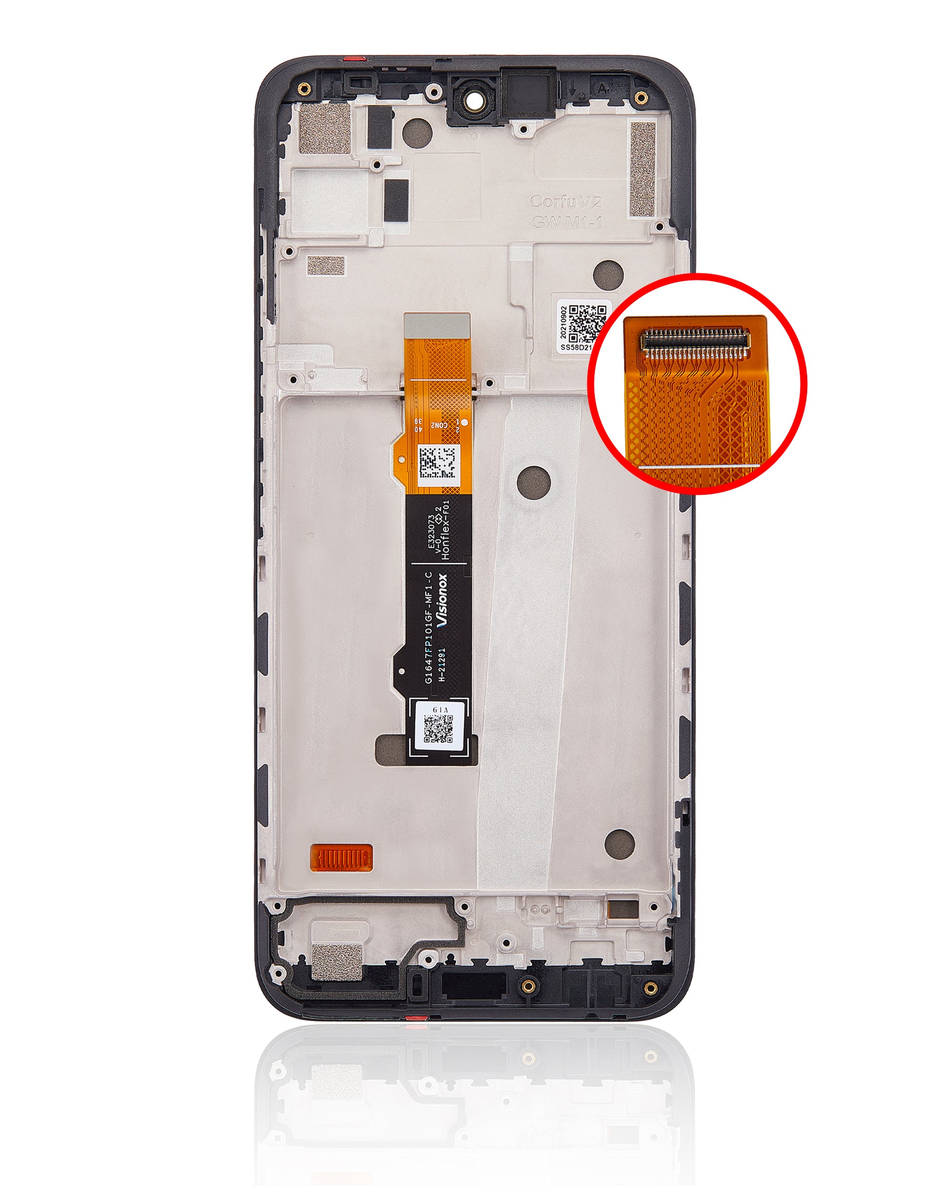 OLED Assembly With Frame For Motorola Moto G71 5G (XT2169 / 2022) (Refurbished) (All Colors) replacement part SKU 107085004004 image 9