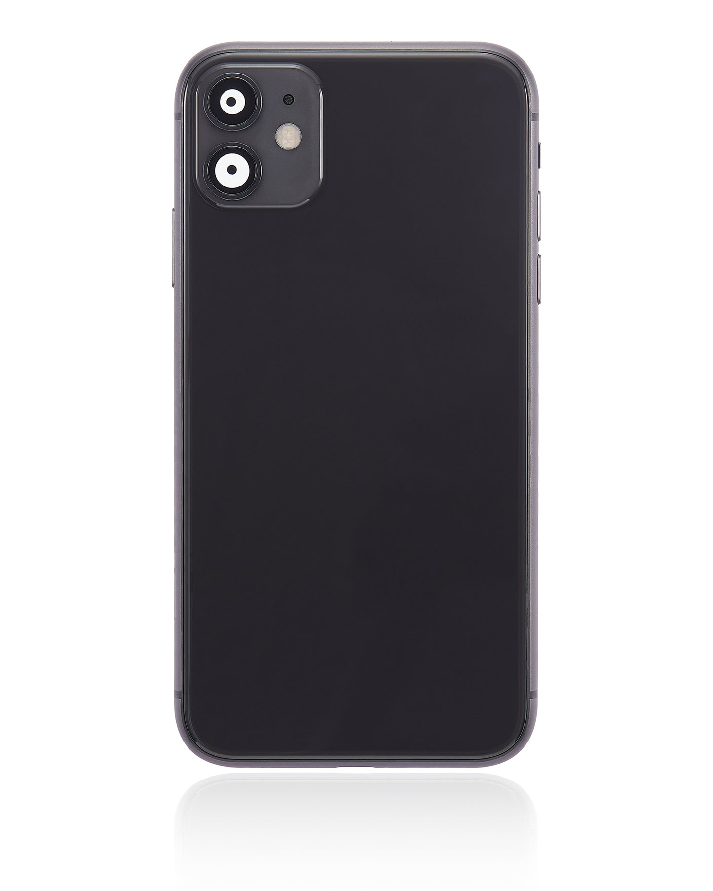 Back Housing W/ Small Components Pre-Installed For iPhone 11 (No Logo) (Aftermarket Plus) (Black)