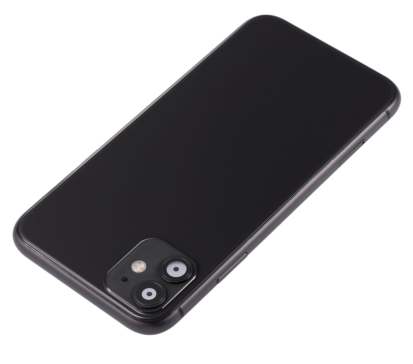 Back Housing W/ Small Components Pre-Installed For iPhone 11 (No Logo) (Aftermarket Plus) (Black)