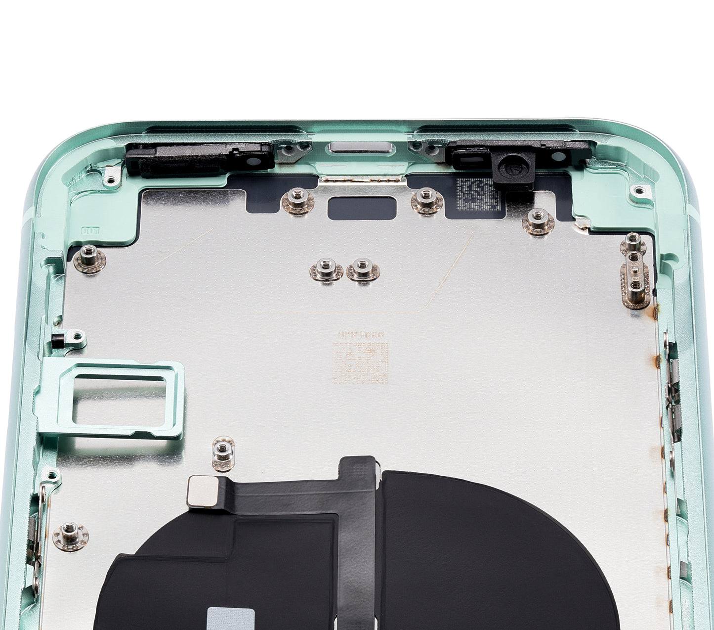 Back Housing W/ Small Components Pre-Installed For iPhone 11 (No Logo) (Aftermarket Plus) (Green)