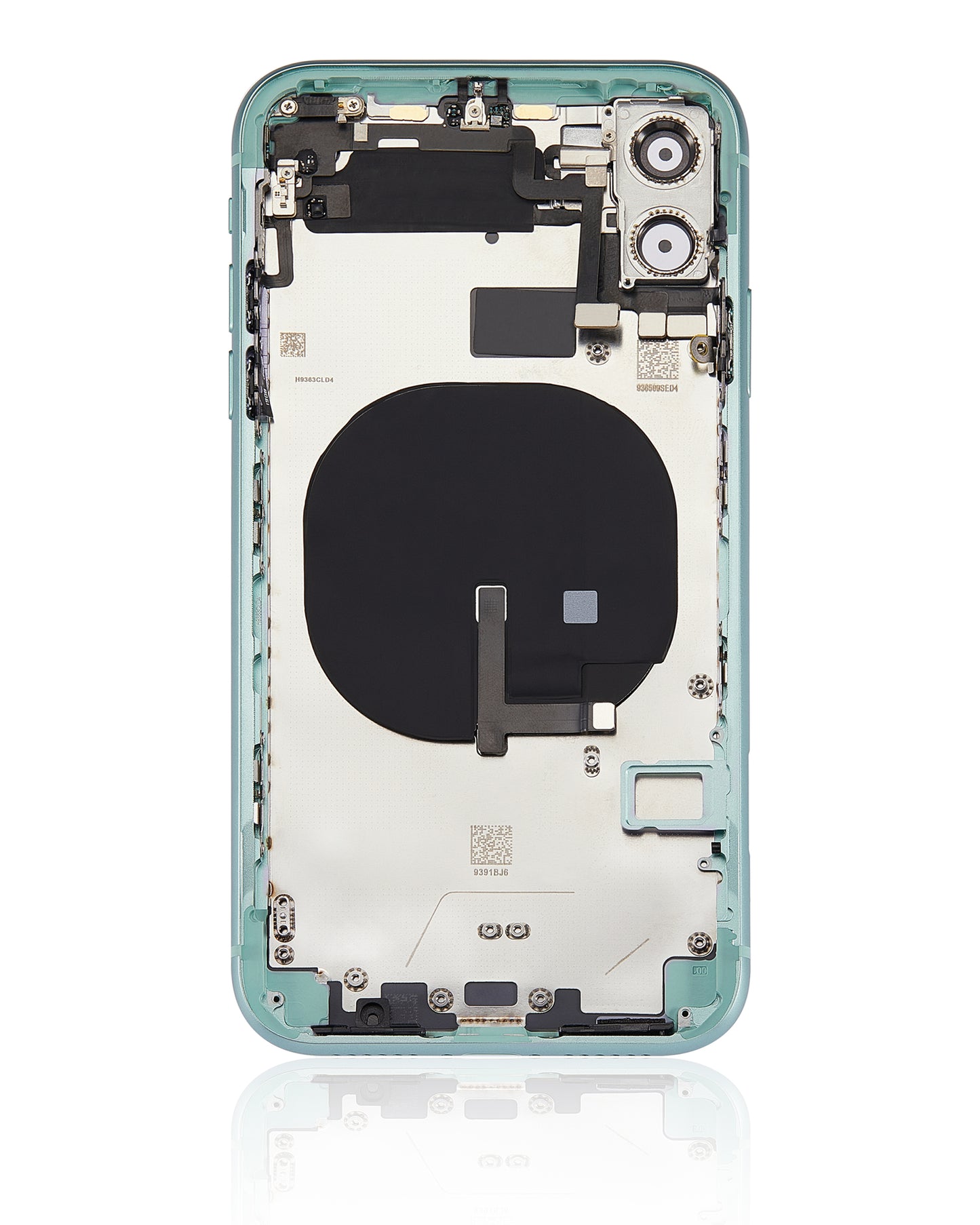 Back Housing W/ Small Components Pre-Installed For iPhone 11 (No Logo) (Aftermarket Plus) (Green)