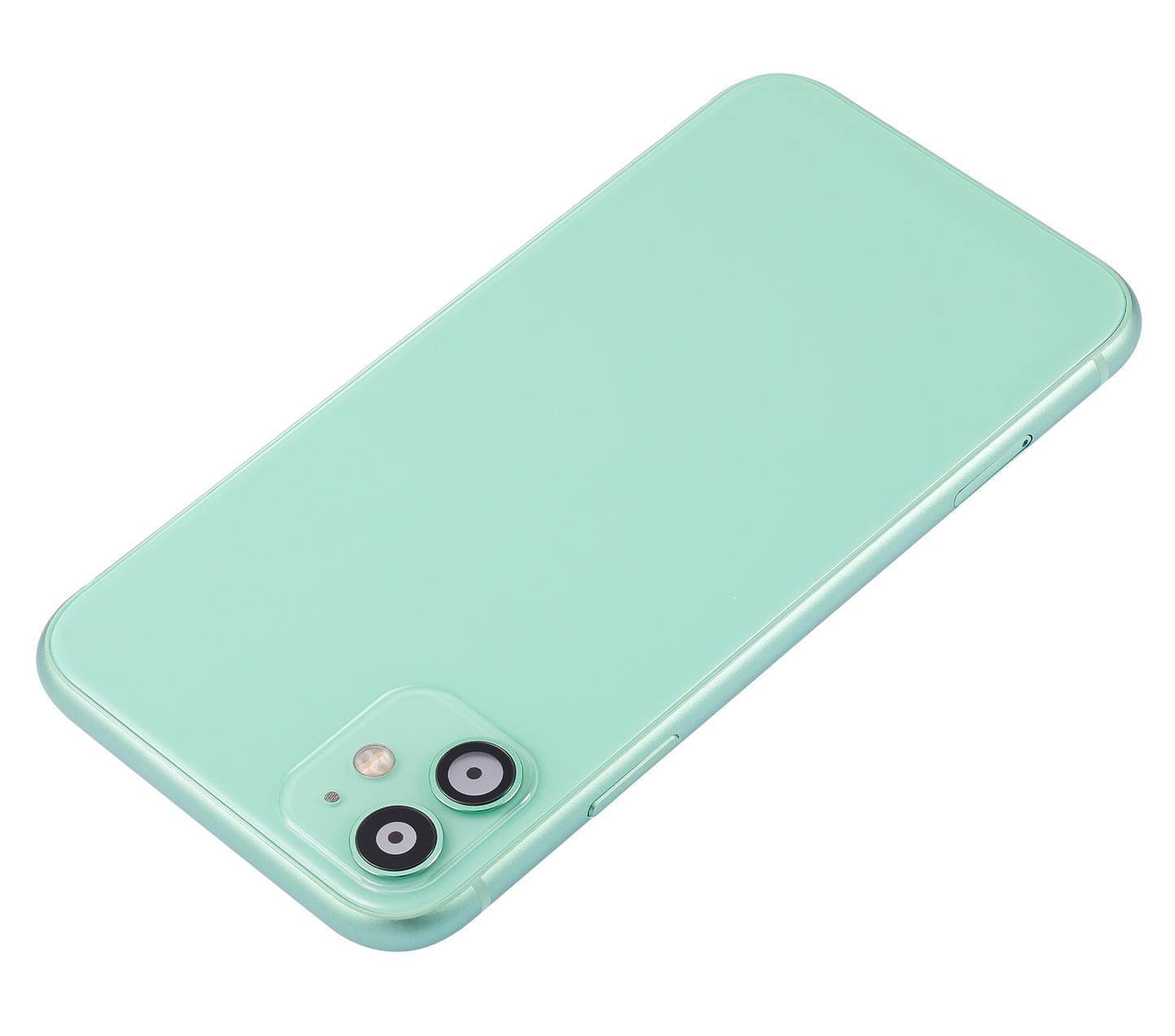 Back Housing W/ Small Components Pre-Installed For iPhone 11 (No Logo) (Aftermarket Plus) (Green)