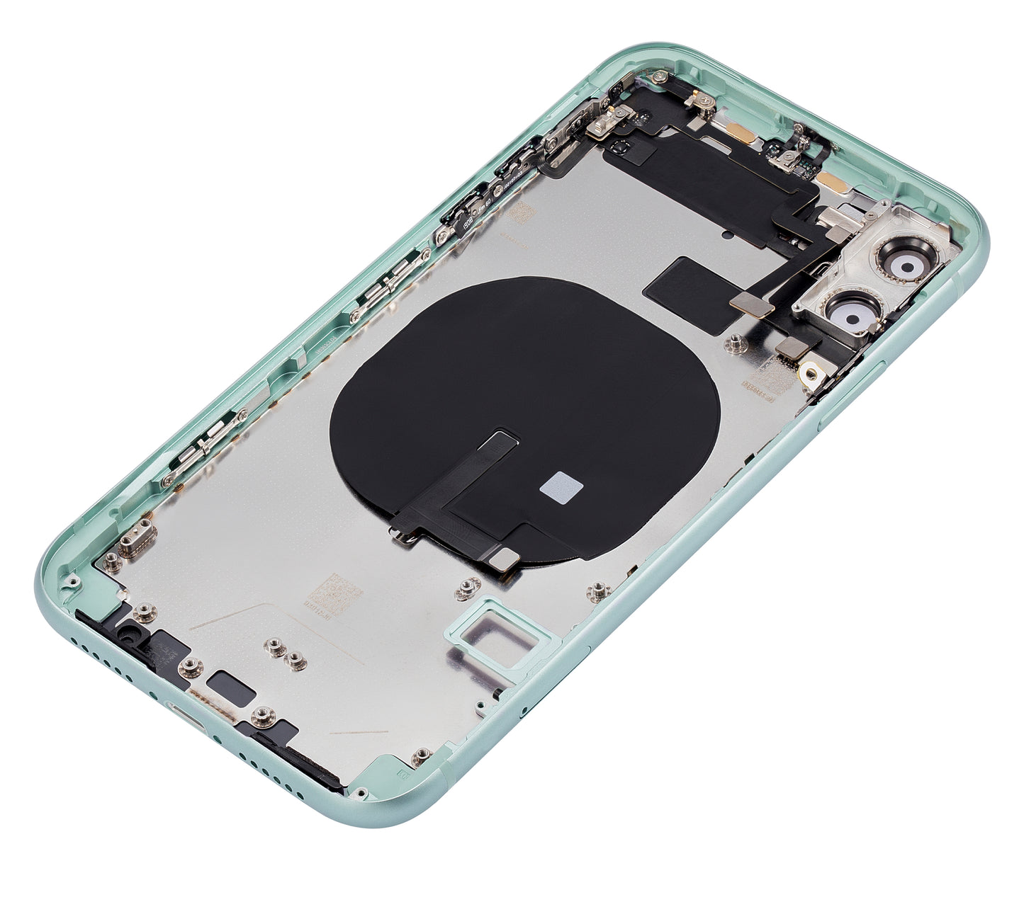 Back Housing W/ Small Components Pre-Installed For iPhone 11 (No Logo) (Aftermarket Plus) (Green)
