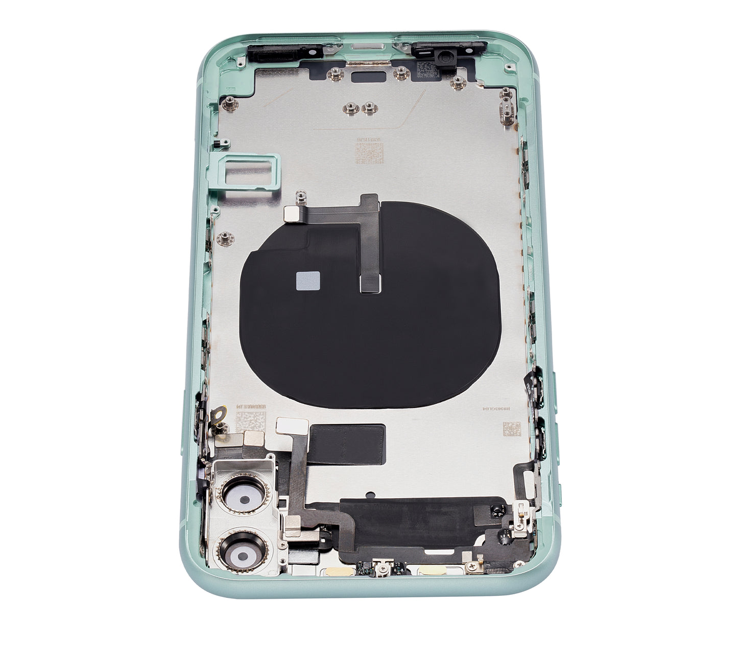 Back Housing W/ Small Components Pre-Installed For iPhone 11 (No Logo) (Aftermarket Plus) (Green)