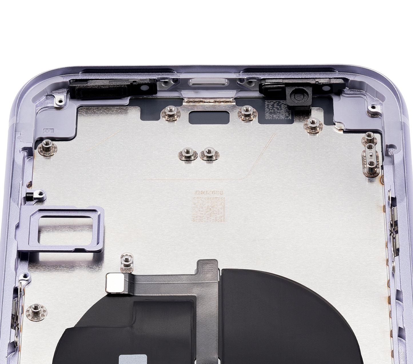 Back Housing W/ Small Components Pre-Installed For iPhone 11 (No Logo) (Aftermarket Plus) (Purple)