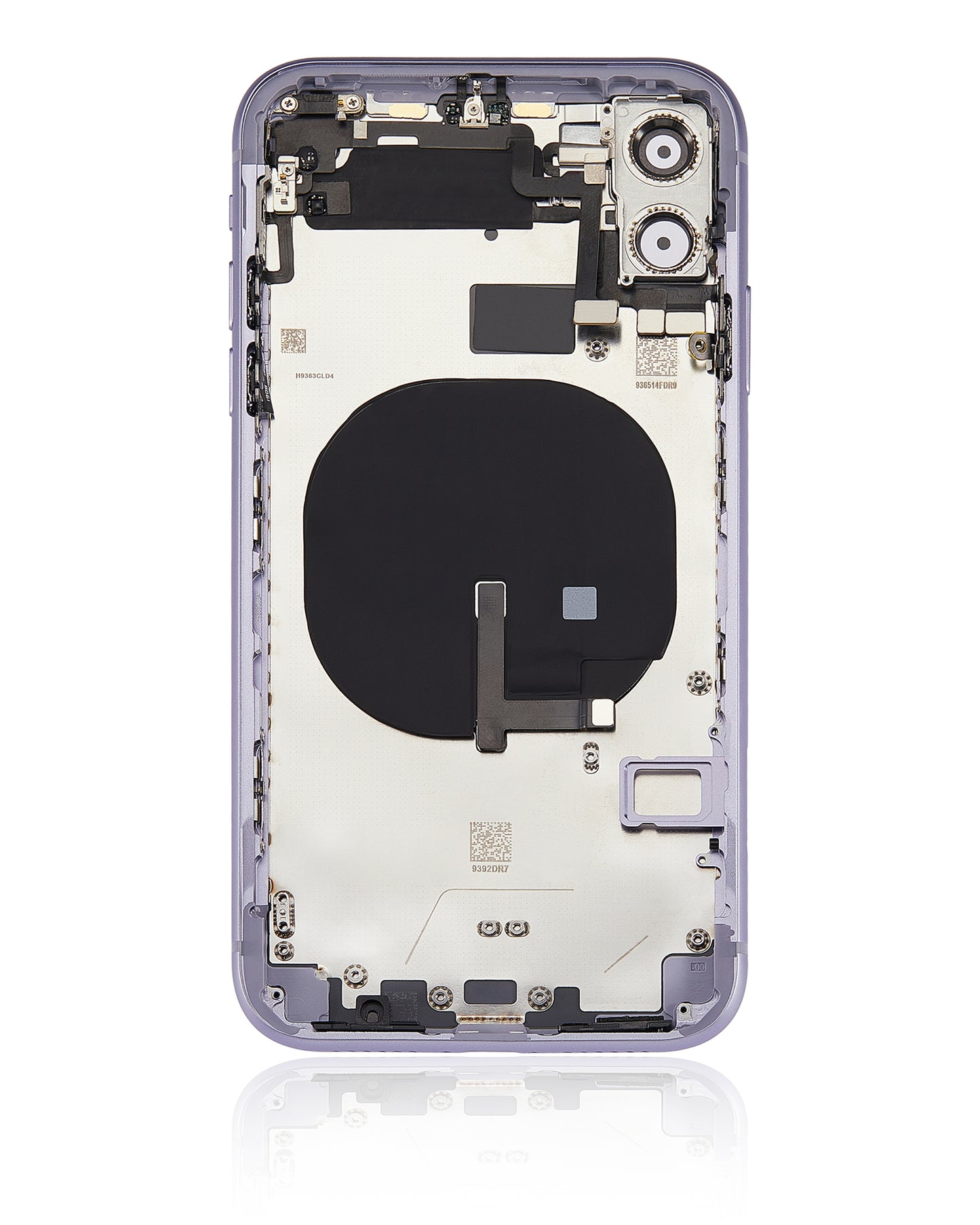 Back Housing W/ Small Components Pre-Installed For iPhone 11 (No Logo) (Aftermarket Plus) (Purple)