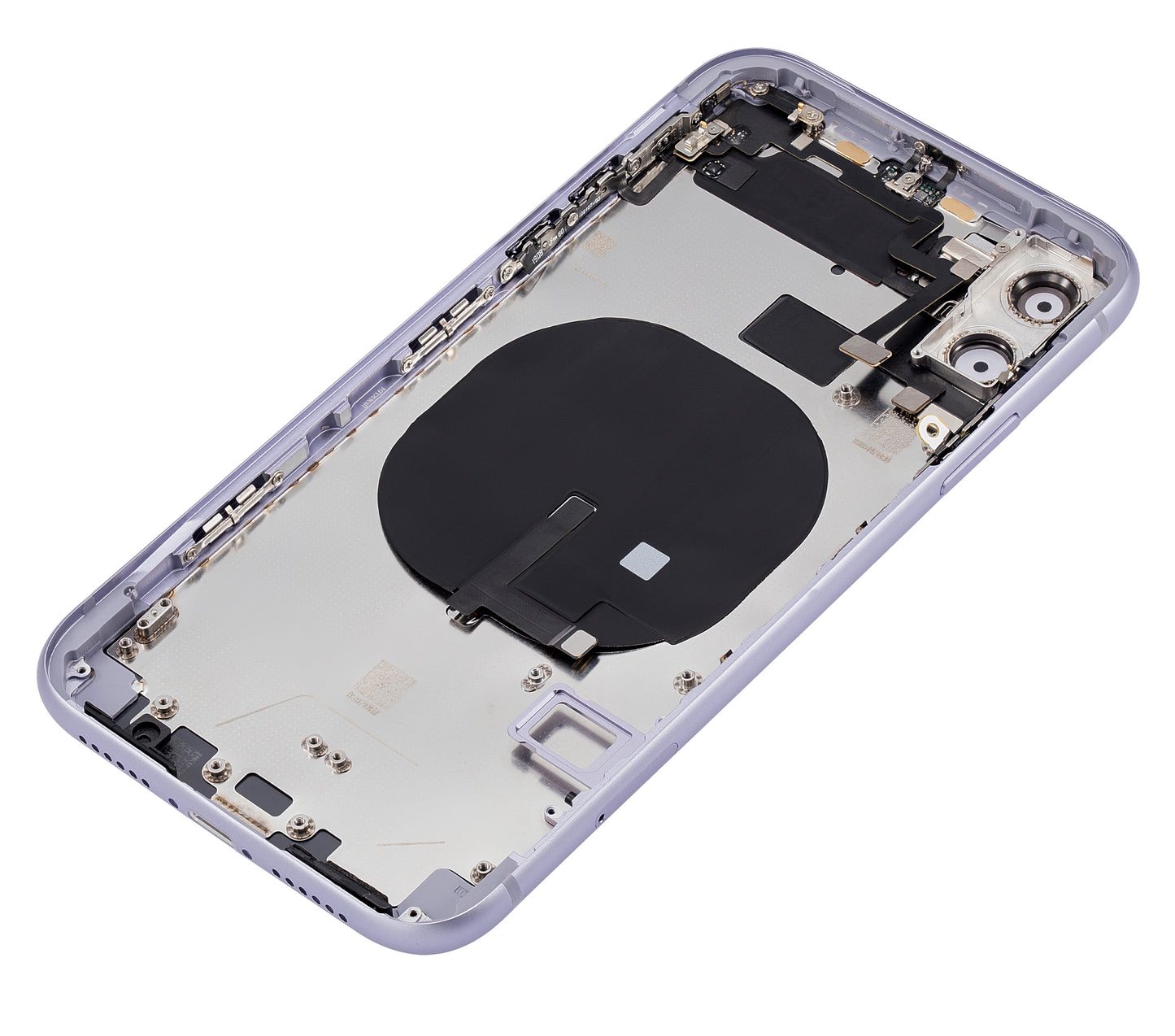 Back Housing W/ Small Components Pre-Installed For iPhone 11 (No Logo) (Aftermarket Plus) (Purple)