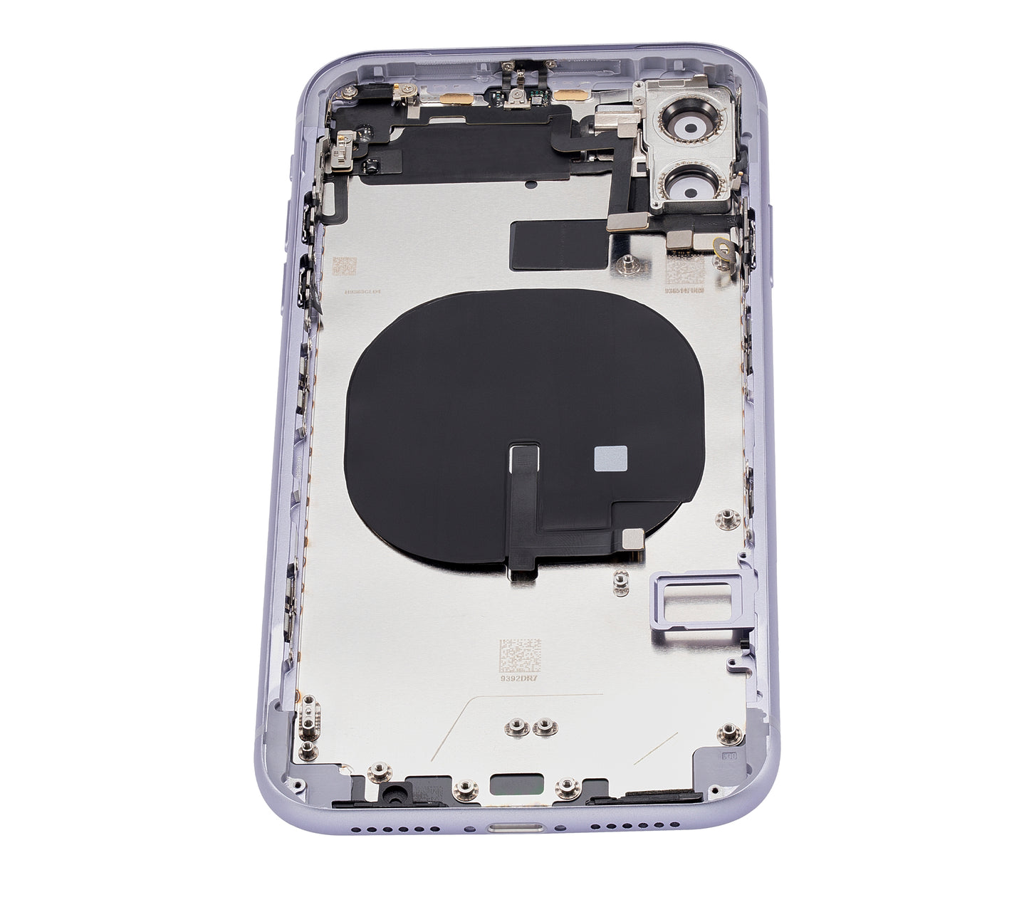 Back Housing W/ Small Components Pre-Installed For iPhone 11 (No Logo) (Aftermarket Plus) (Purple)