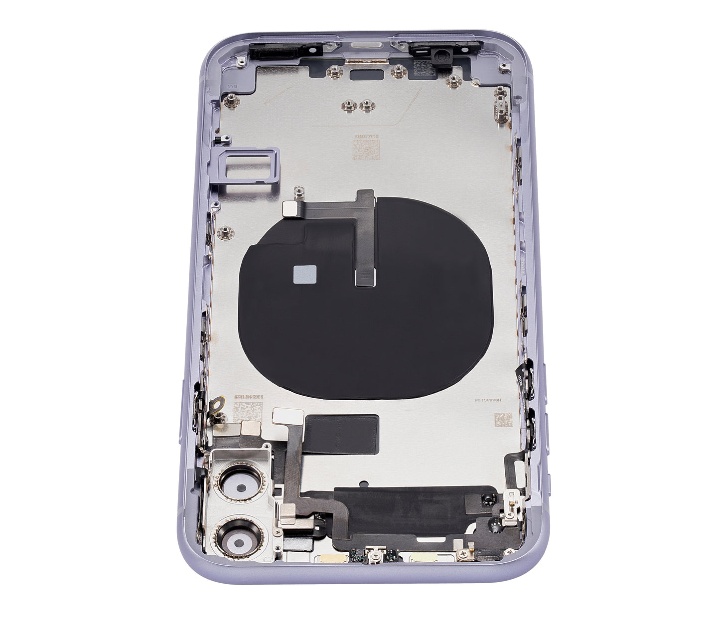 Back Housing W/ Small Components Pre-Installed For iPhone 11 (No Logo) (Aftermarket Plus) (Purple)