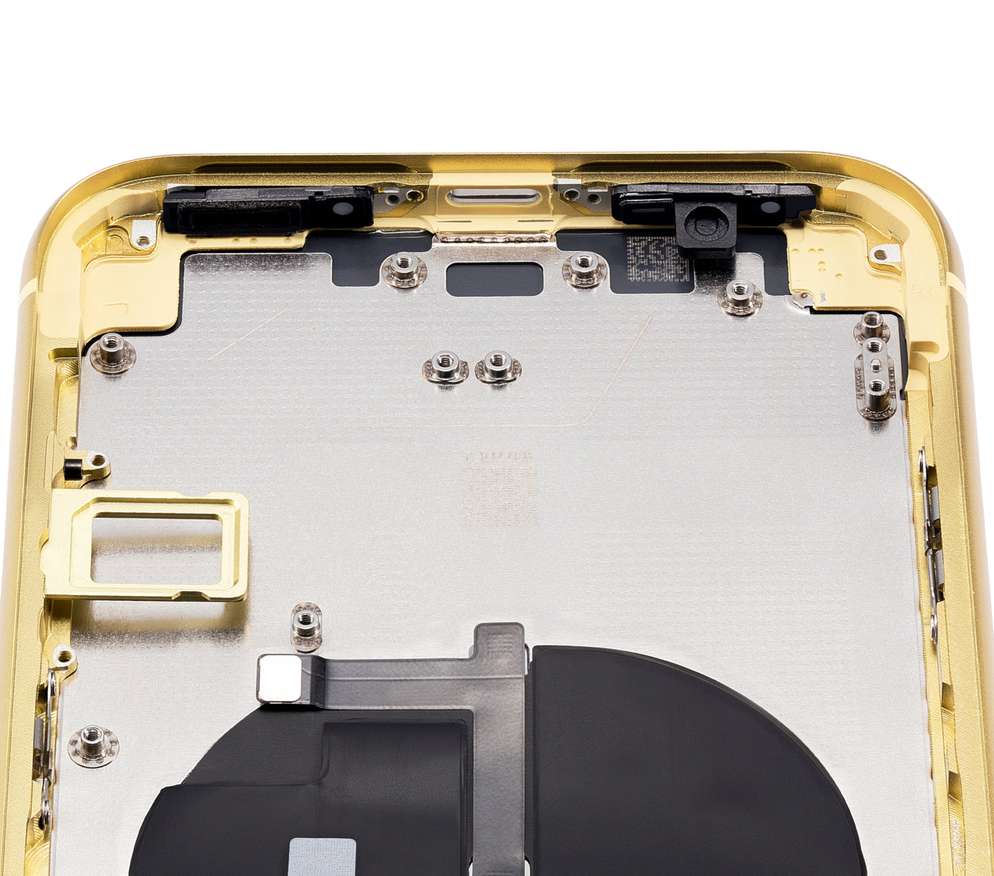 Back Housing W/ Small Components Pre-Installed For iPhone 11 (No Logo) (Aftermarket Plus) (Yellow)