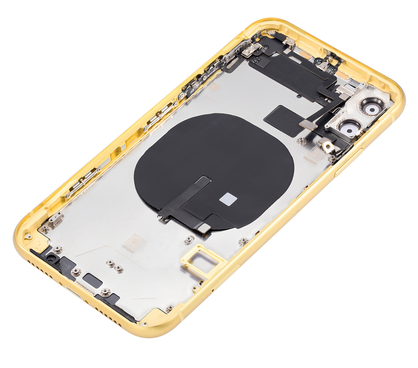 Back Housing W/ Small Components Pre-Installed For iPhone 11 (No Logo) (Aftermarket Plus) (Yellow)