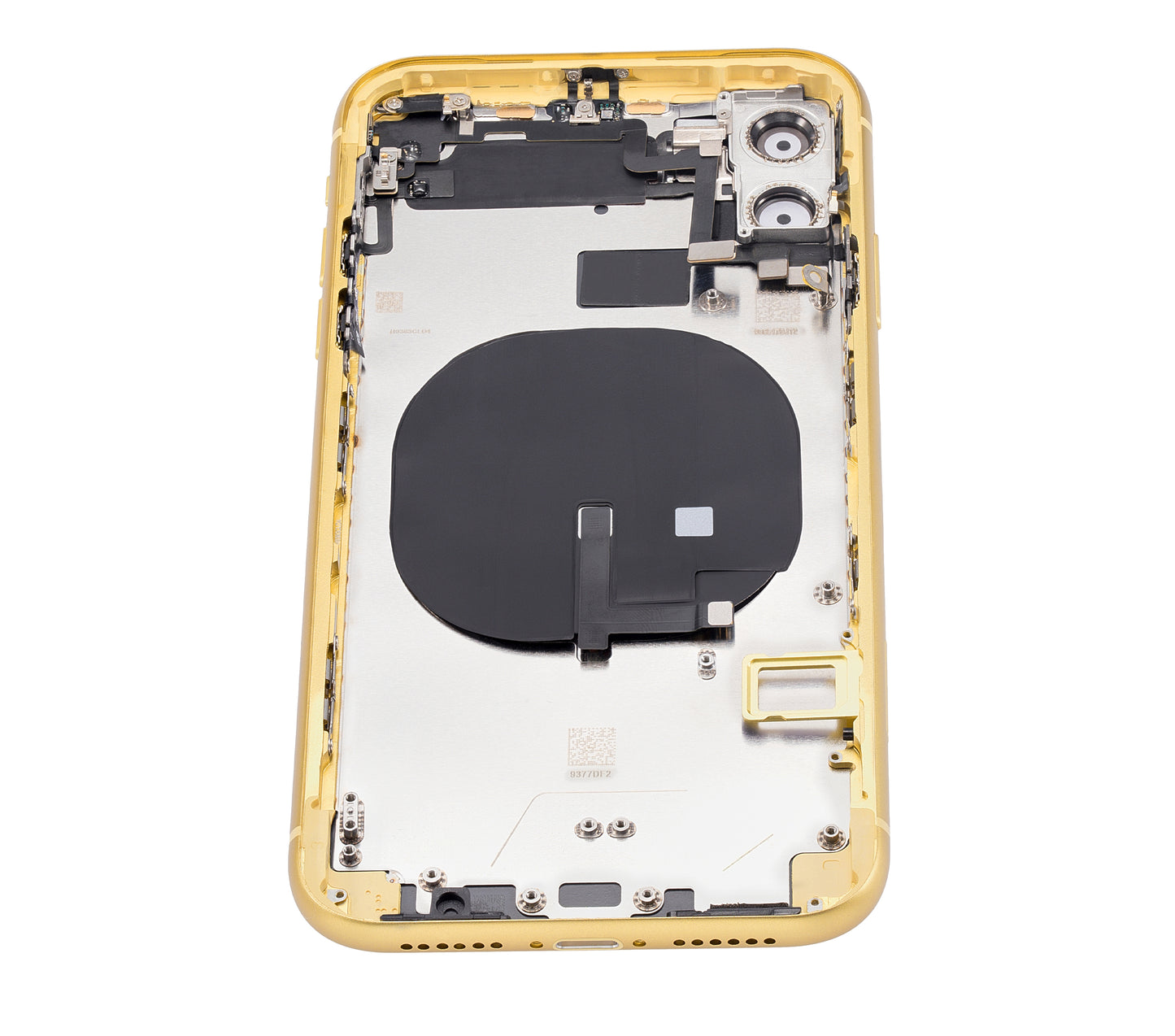 Back Housing W/ Small Components Pre-Installed For iPhone 11 (No Logo) (Aftermarket Plus) (Yellow)