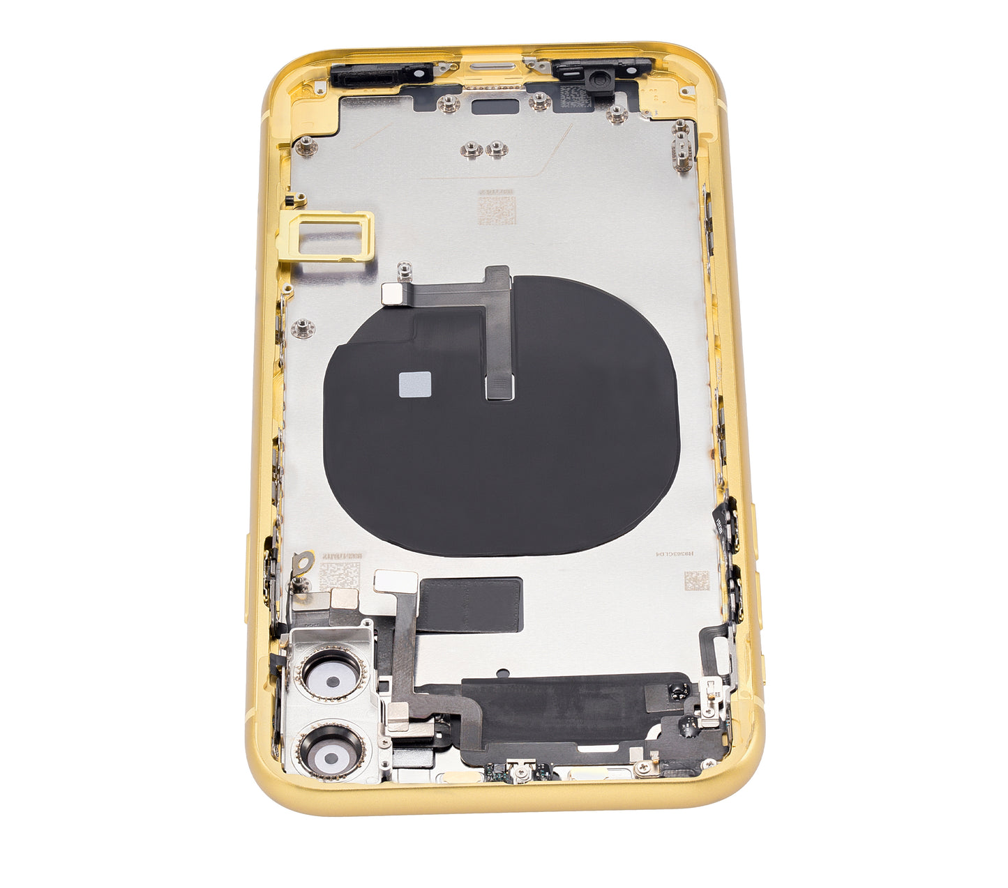 Back Housing W/ Small Components Pre-Installed For iPhone 11 (No Logo) (Aftermarket Plus) (Yellow)