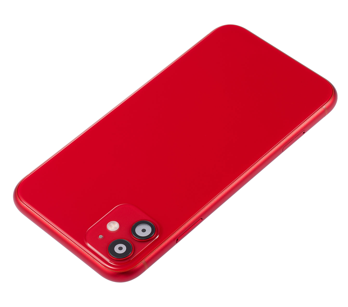 Back Housing W/ Small Components Pre-Installed For iPhone 11 (No Logo) (Aftermarket Plus) (Red)