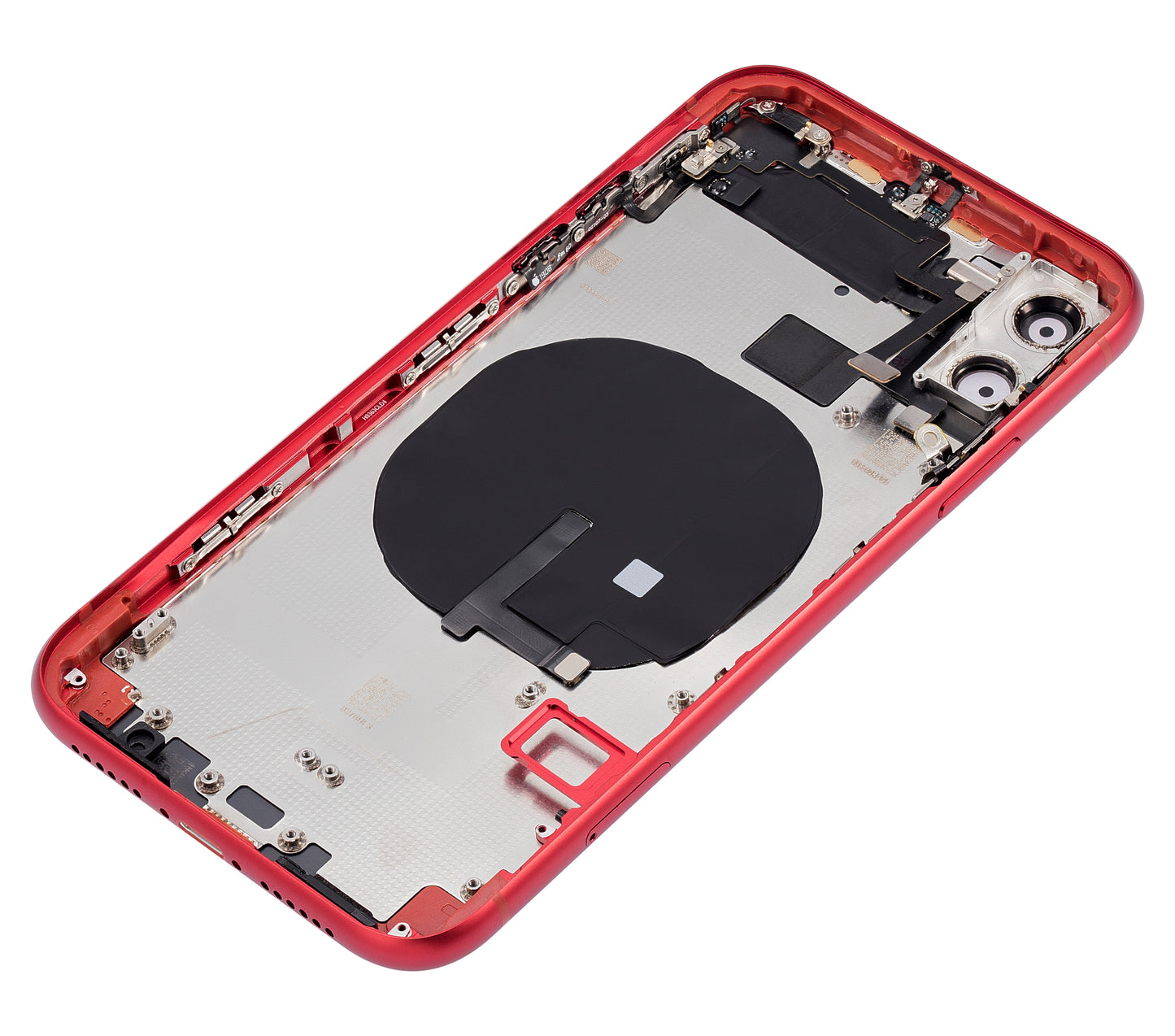 Back Housing W/ Small Components Pre-Installed For iPhone 11 (No Logo) (Aftermarket Plus) (Red)