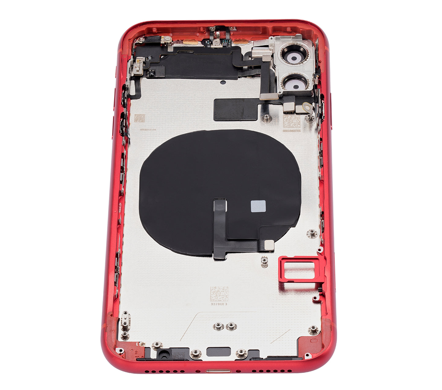 Back Housing W/ Small Components Pre-Installed For iPhone 11 (No Logo) (Aftermarket Plus) (Red)