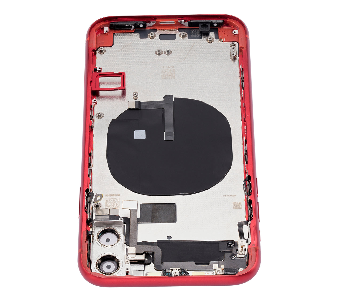 Back Housing W/ Small Components Pre-Installed For iPhone 11 (No Logo) (Aftermarket Plus) (Red)