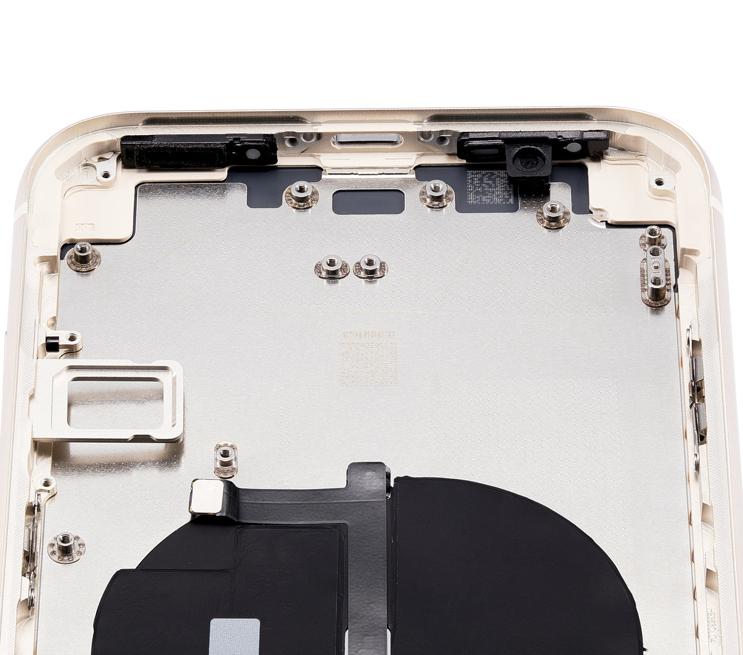 Back Housing W/ Small Components Pre-Installed For iPhone 11 (No Logo) (Aftermarket Plus) (White)