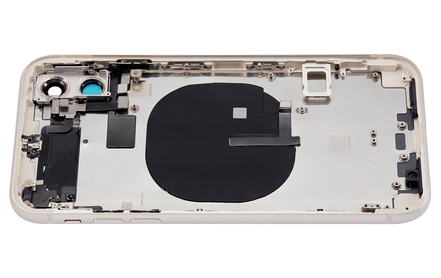 Back Housing W/ Small Components Pre-Installed For iPhone 11 (No Logo) (Aftermarket Plus) (White)