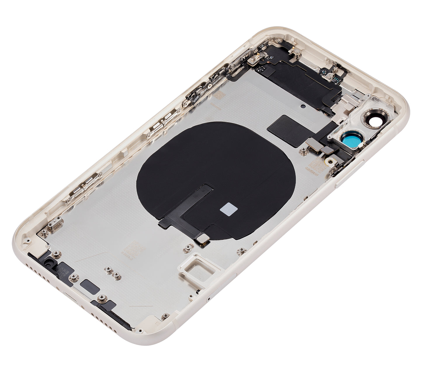 Back Housing W/ Small Components Pre-Installed For iPhone 11 (No Logo) (Aftermarket Plus) (White)