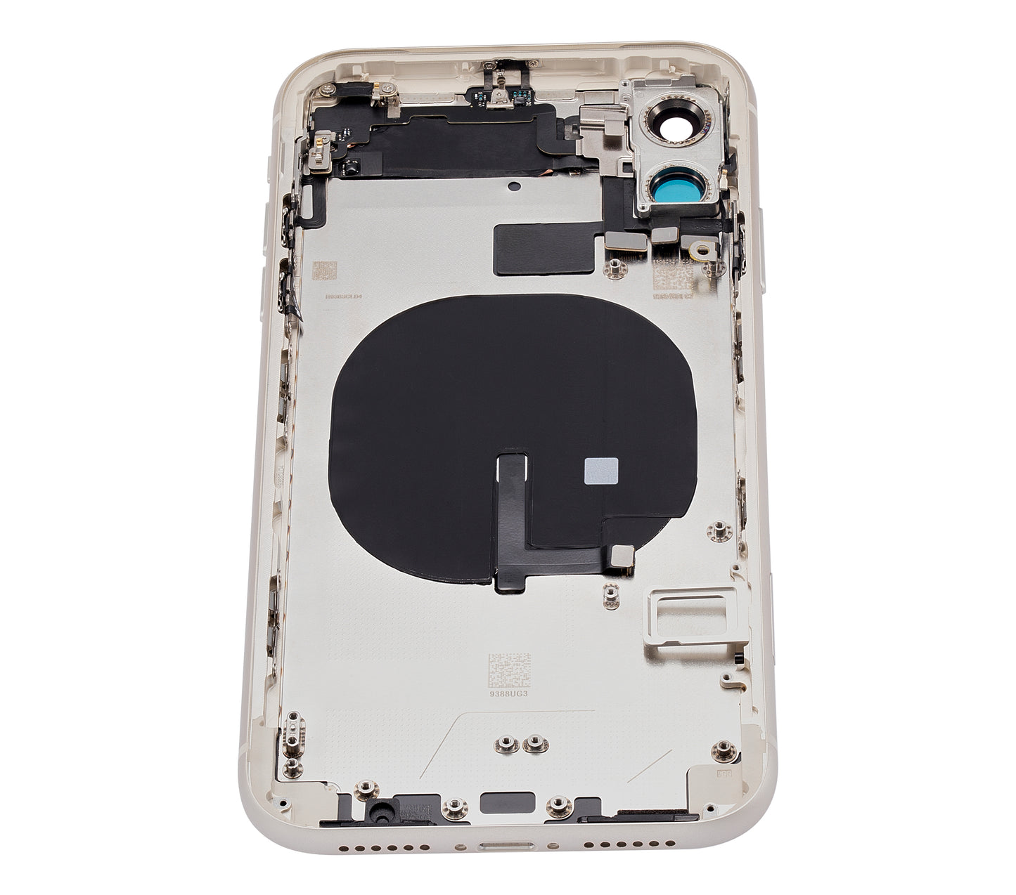 Back Housing W/ Small Components Pre-Installed For iPhone 11 (No Logo) (Aftermarket Plus) (White)