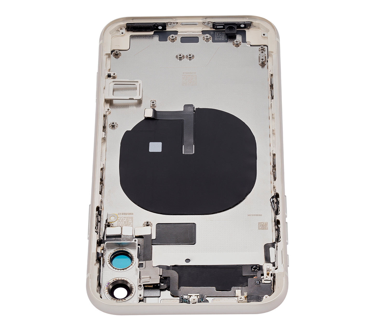 Back Housing W/ Small Components Pre-Installed For iPhone 11 (No Logo) (Aftermarket Plus) (White)