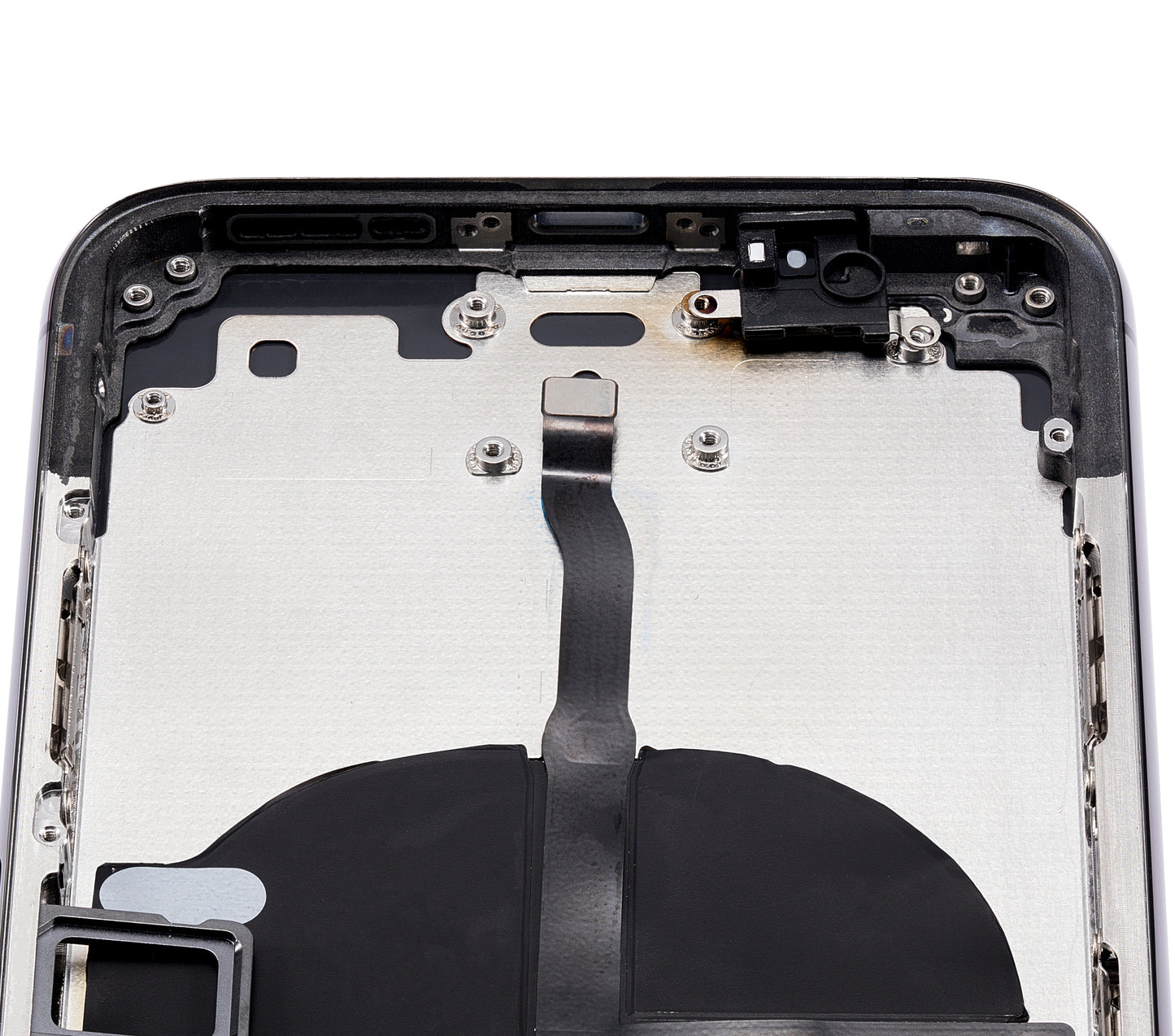 Back Housing W/ Small Components Pre-Installed For iPhone 11 Pro (No Logo) (Aftermarket Plus) (Space Gray)