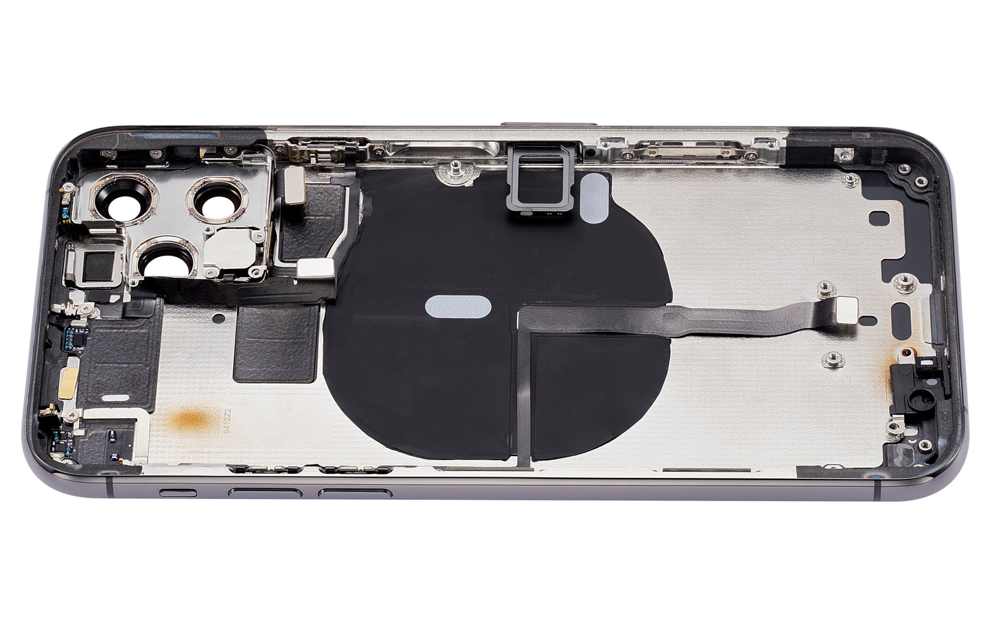 Back Housing W/ Small Components Pre-Installed For iPhone 11 Pro (No Logo) (Aftermarket Plus) (Space Gray)
