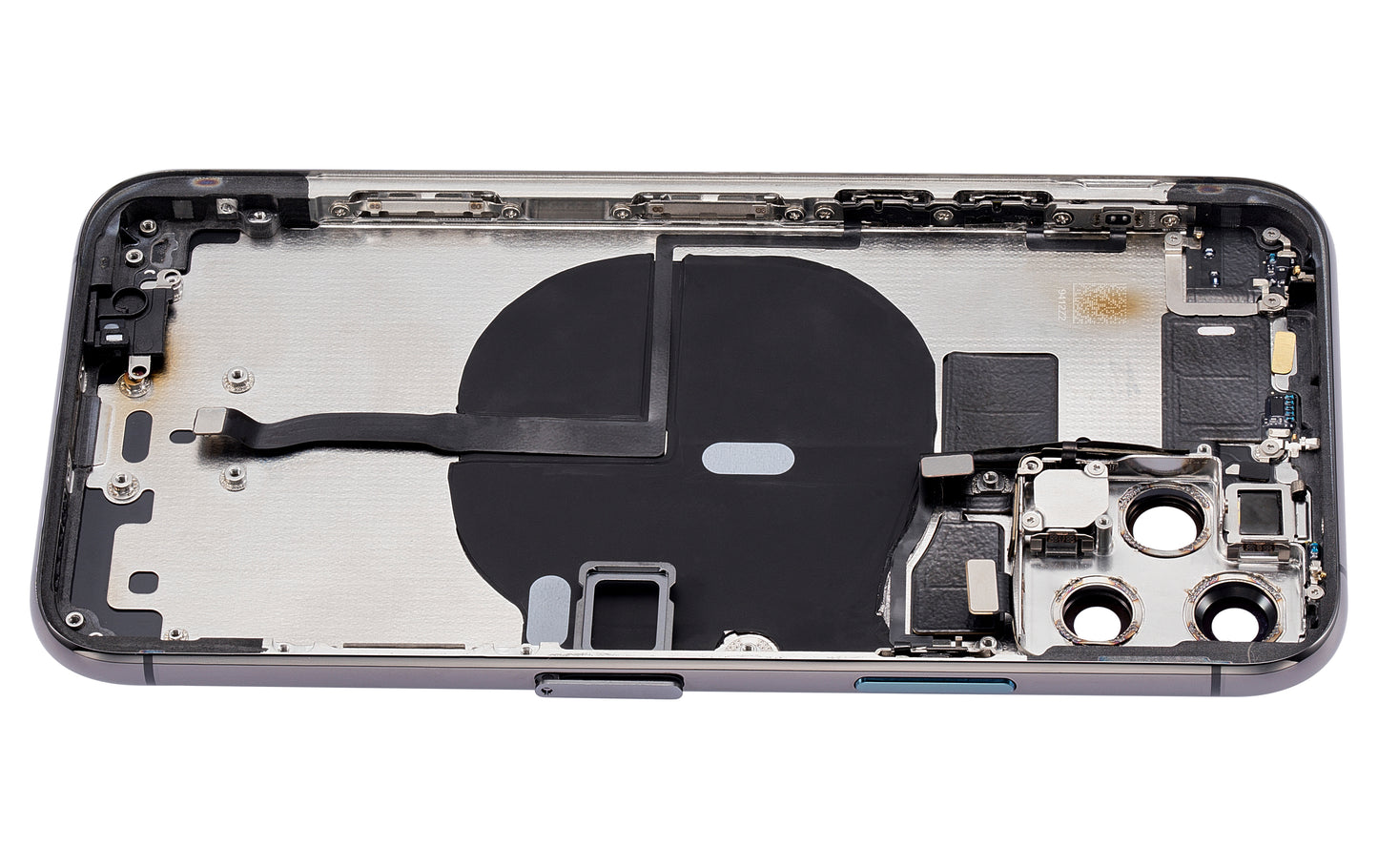 Back Housing W/ Small Components Pre-Installed For iPhone 11 Pro (No Logo) (Aftermarket Plus) (Space Gray)