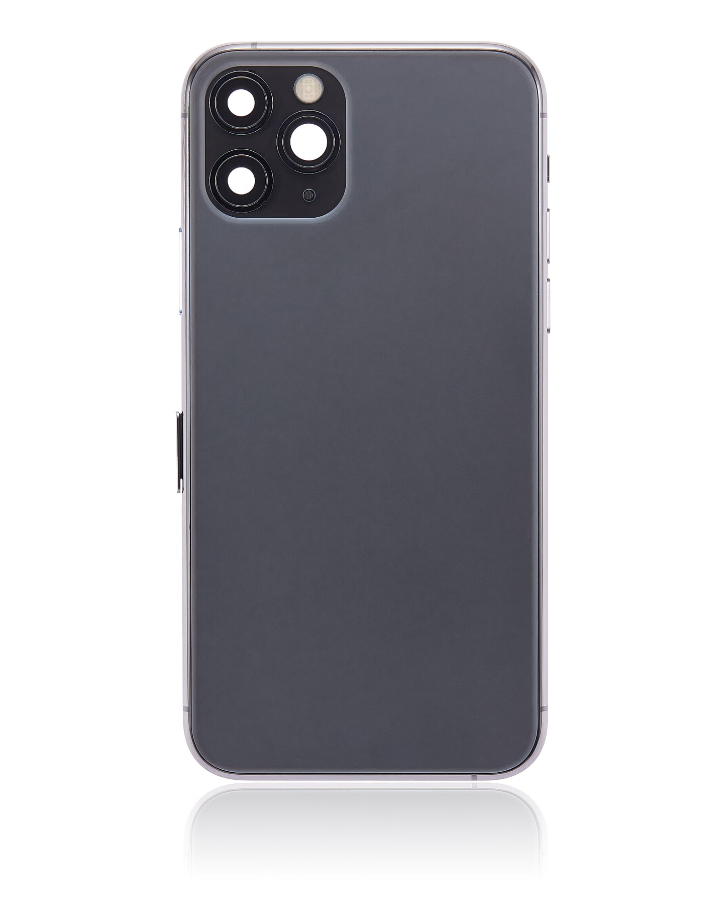 Back Housing W/ Small Components Pre-Installed For iPhone 11 Pro (No Logo) (Aftermarket Plus) (Space Gray)