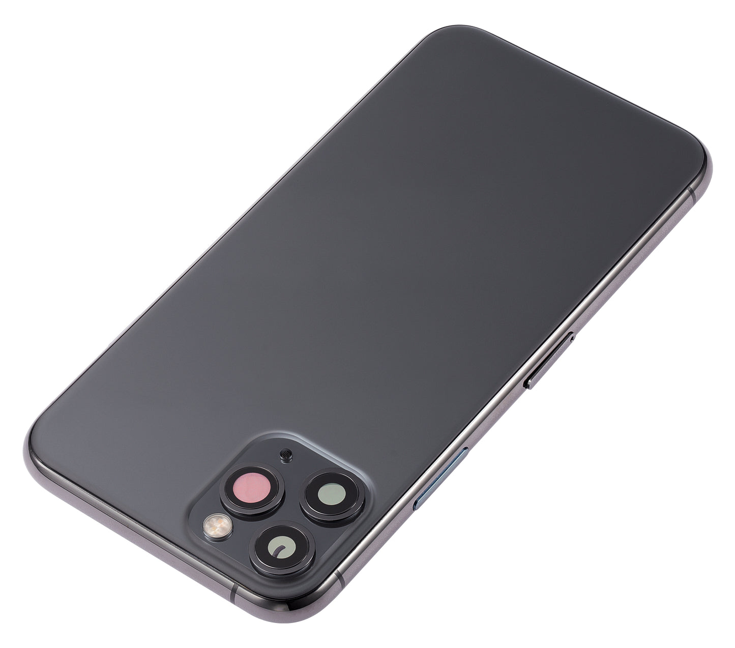 Back Housing W/ Small Components Pre-Installed For iPhone 11 Pro (No Logo) (Aftermarket Plus) (Space Gray)