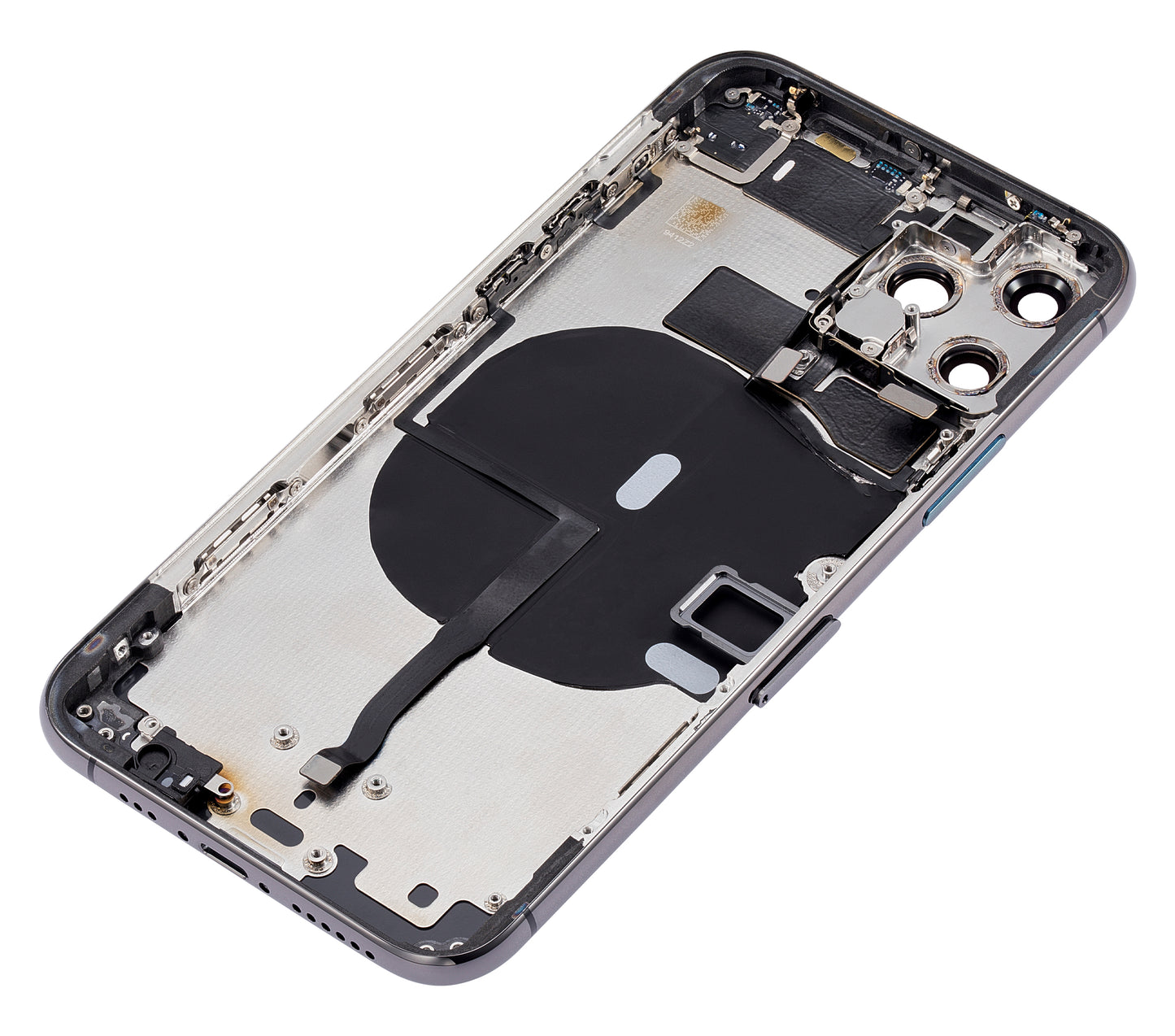 Back Housing W/ Small Components Pre-Installed For iPhone 11 Pro (No Logo) (Aftermarket Plus) (Space Gray)