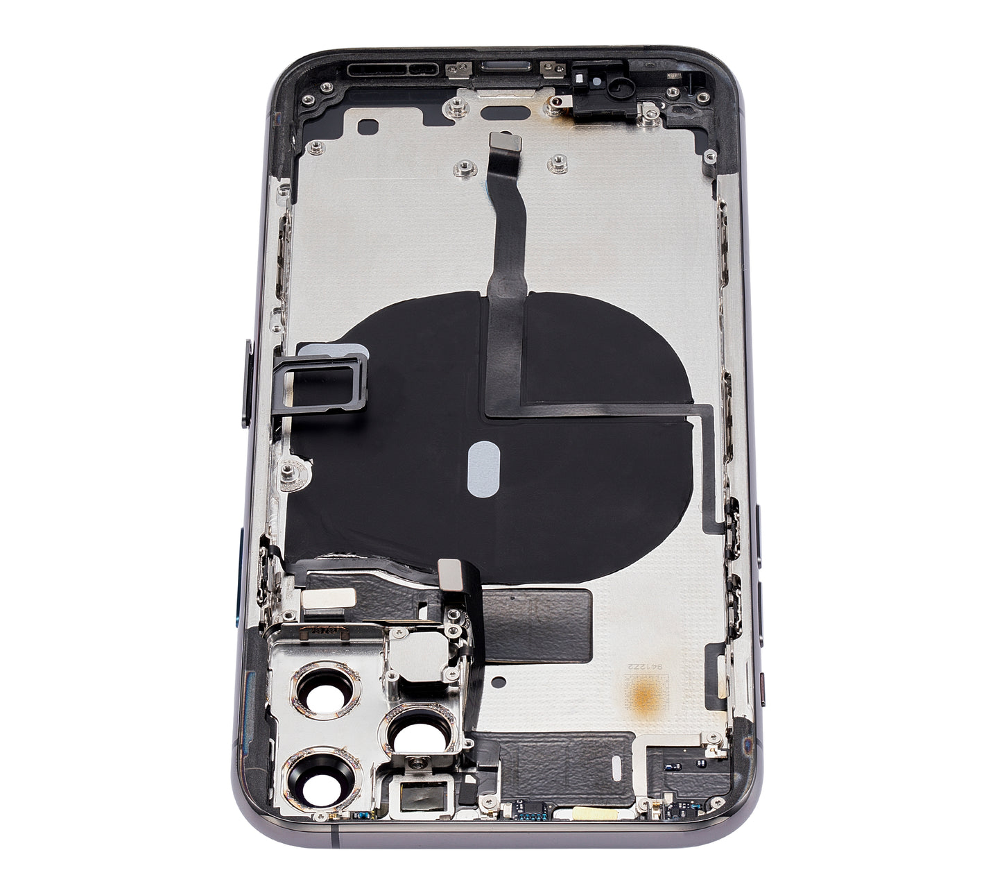 Back Housing W/ Small Components Pre-Installed For iPhone 11 Pro (No Logo) (Aftermarket Plus) (Space Gray)