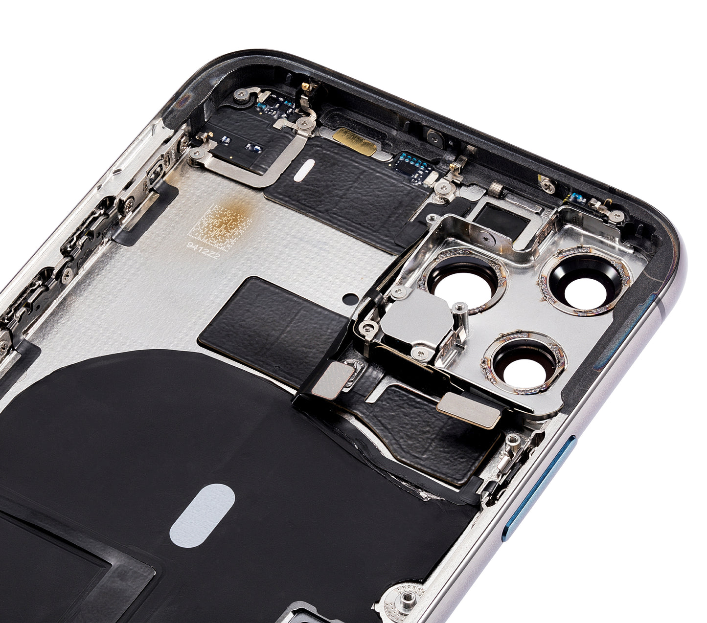 Back Housing W/ Small Components Pre-Installed For iPhone 11 Pro (No Logo) (Aftermarket Plus) (Space Gray)