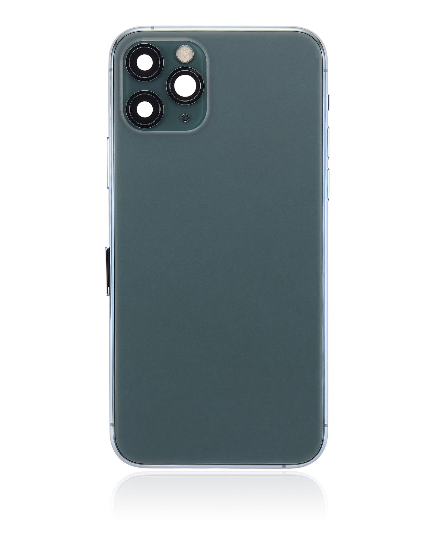 Back Housing W/ Small Components Pre-Installed For iPhone 11 Pro (No Logo) (Aftermarket Plus) (Midnight Green)