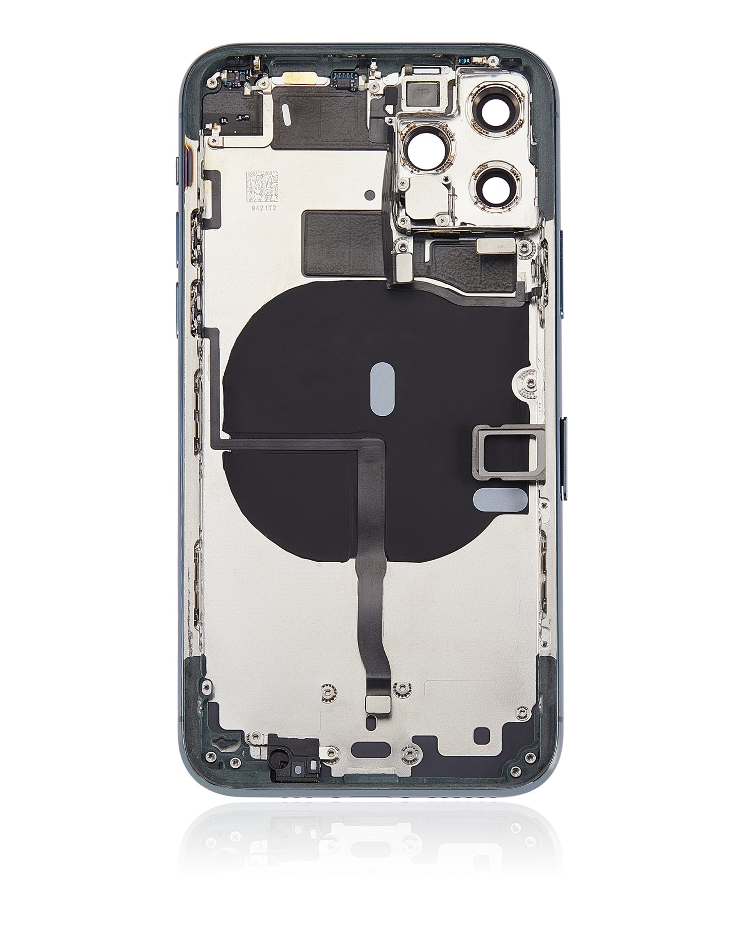 Back Housing W/ Small Components Pre-Installed For iPhone 11 Pro (No Logo) (Aftermarket Plus) (Midnight Green)