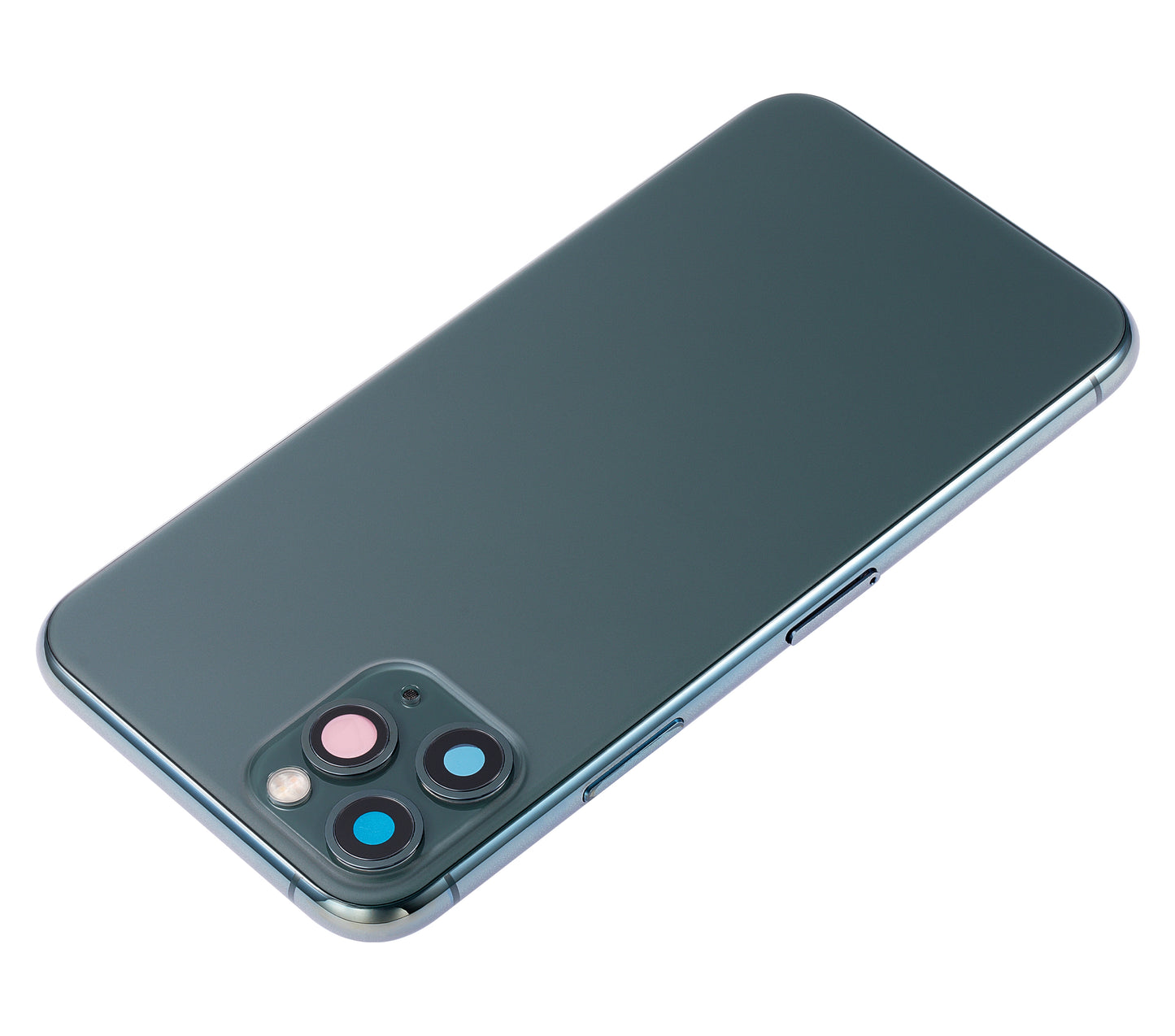 Back Housing W/ Small Components Pre-Installed For iPhone 11 Pro (No Logo) (Aftermarket Plus) (Midnight Green)