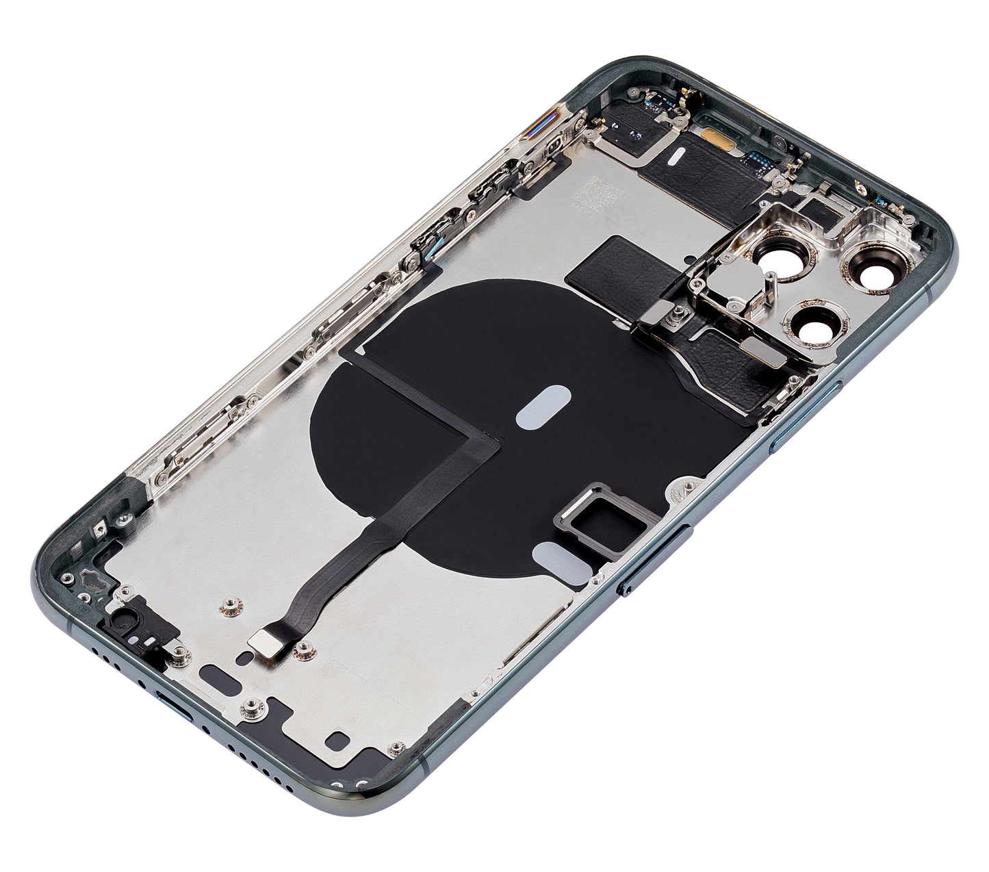 Back Housing W/ Small Components Pre-Installed For iPhone 11 Pro (No Logo) (Aftermarket Plus) (Midnight Green)