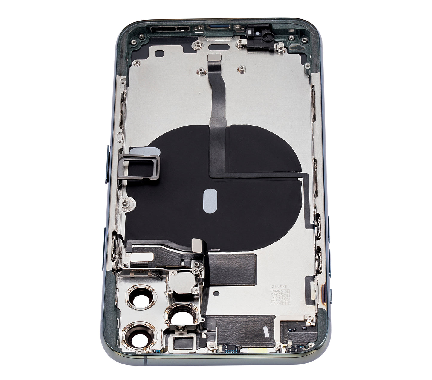 Back Housing W/ Small Components Pre-Installed For iPhone 11 Pro (No Logo) (Aftermarket Plus) (Midnight Green)