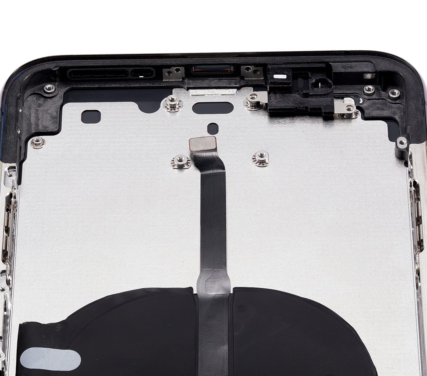 Back Housing W/ Small Components Pre-Installed For iPhone 11 Pro Max (No Logo) (Aftermarket Plus) (Space Gray)