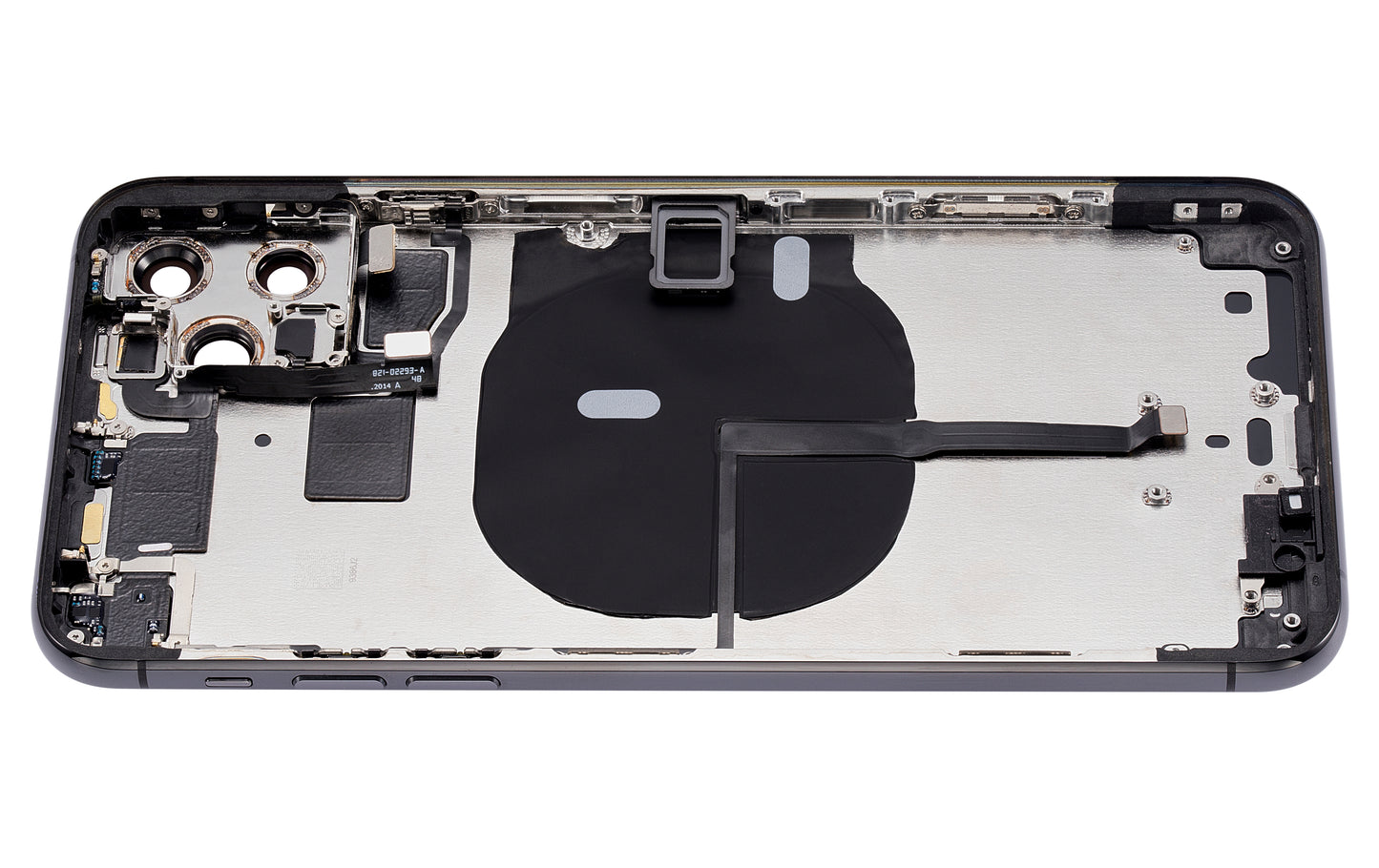 Back Housing W/ Small Components Pre-Installed For iPhone 11 Pro Max (No Logo) (Aftermarket Plus) (Space Gray)