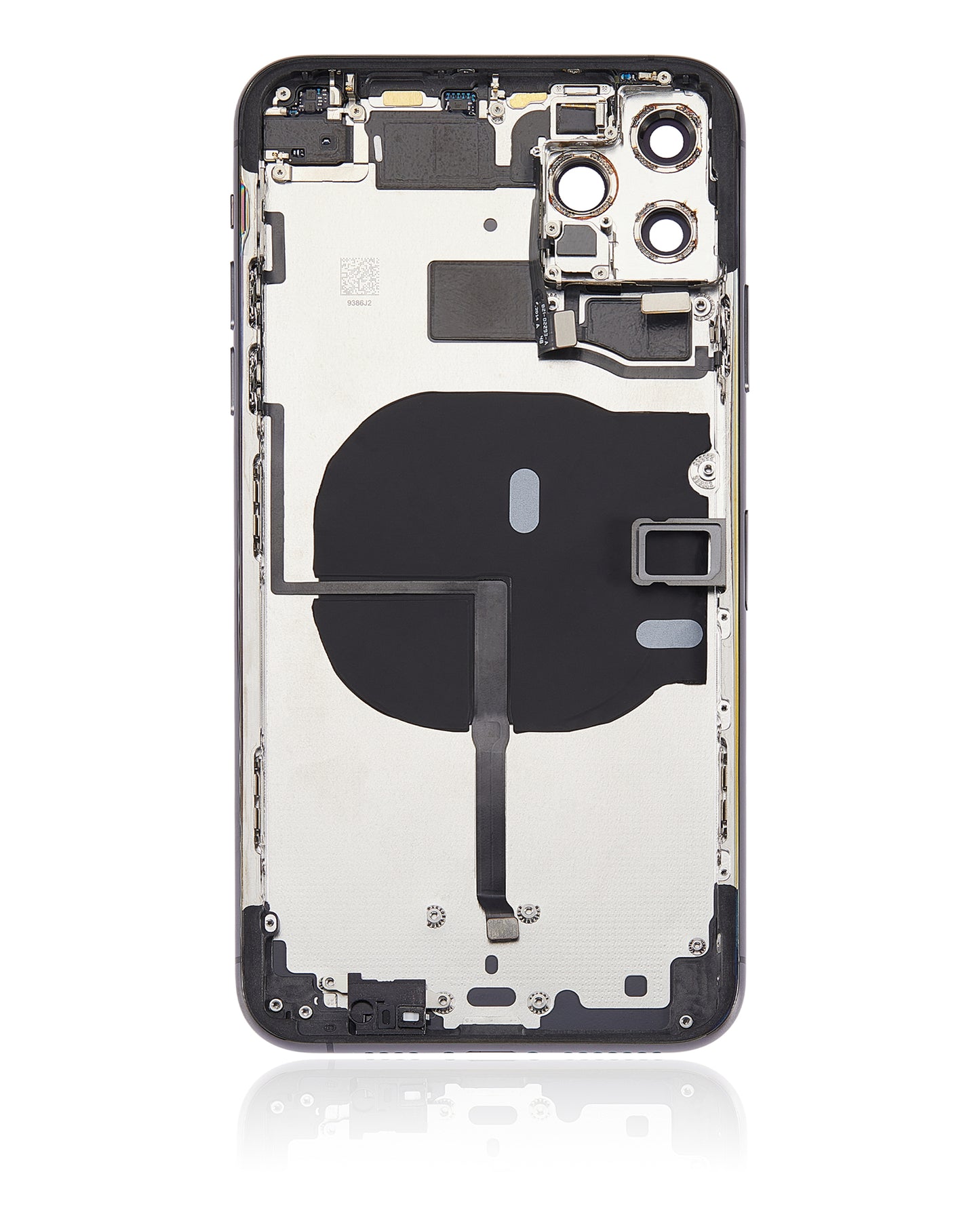 Back Housing W/ Small Components Pre-Installed For iPhone 11 Pro Max (No Logo) (Aftermarket Plus) (Space Gray)