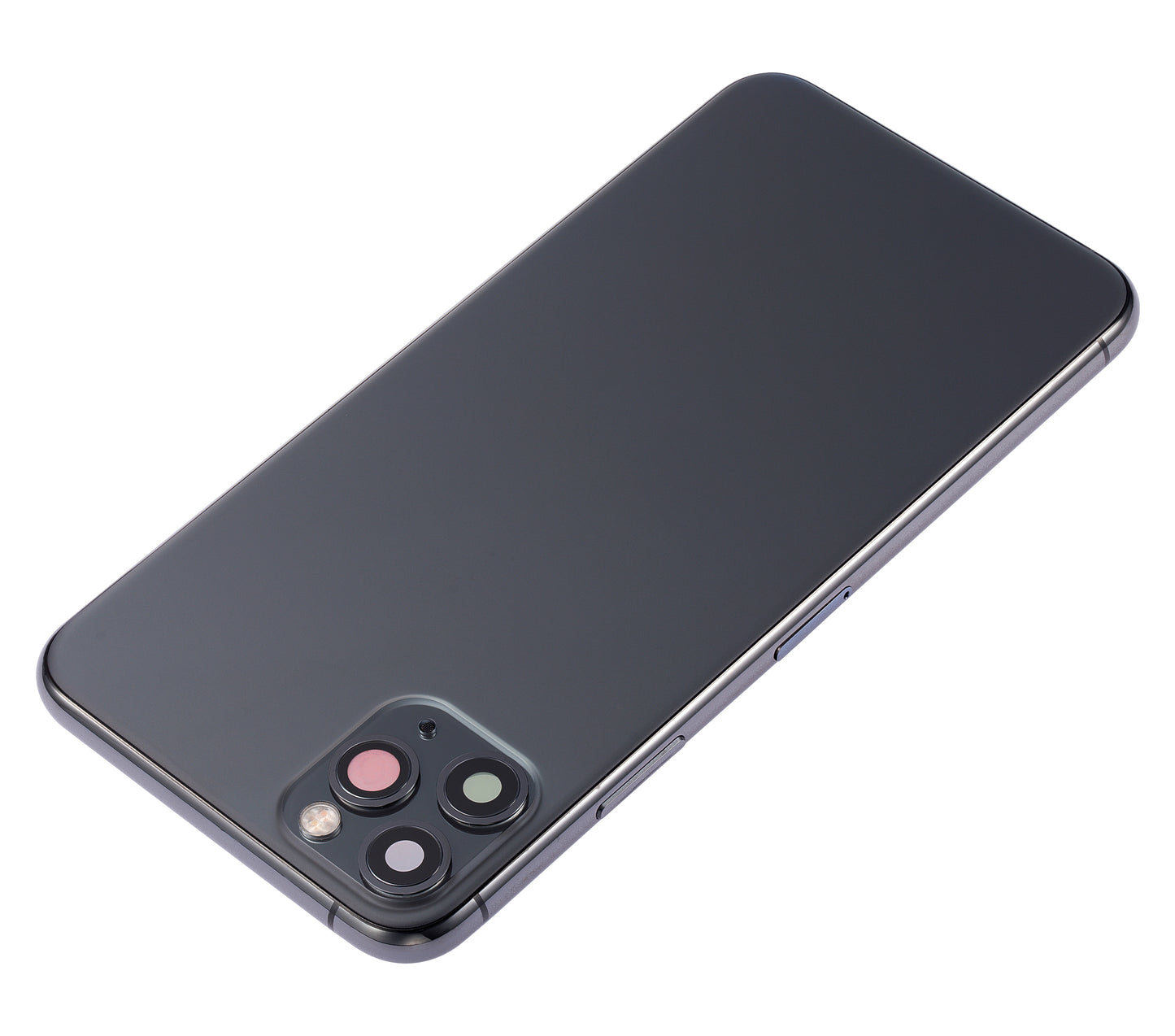 Back Housing W/ Small Components Pre-Installed For iPhone 11 Pro Max (No Logo) (Aftermarket Plus) (Space Gray)