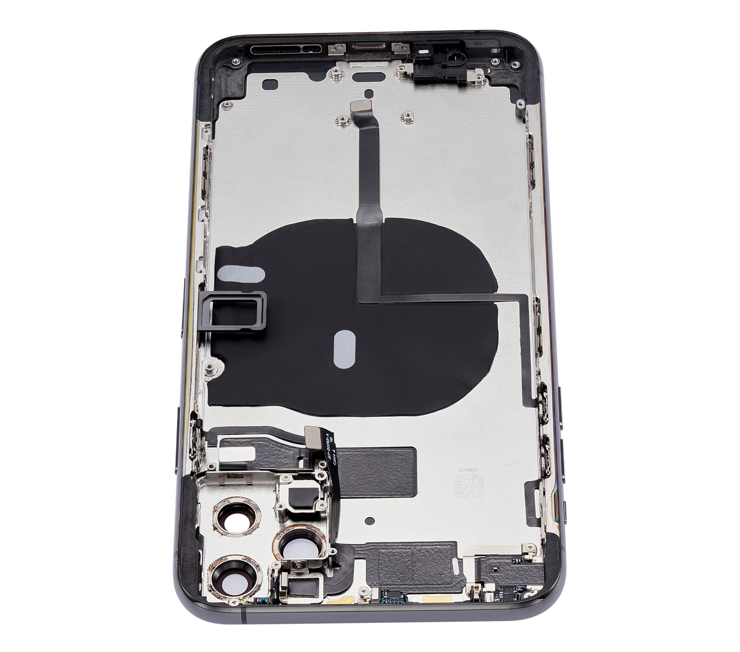 Back Housing W/ Small Components Pre-Installed For iPhone 11 Pro Max (No Logo) (Aftermarket Plus) (Space Gray)