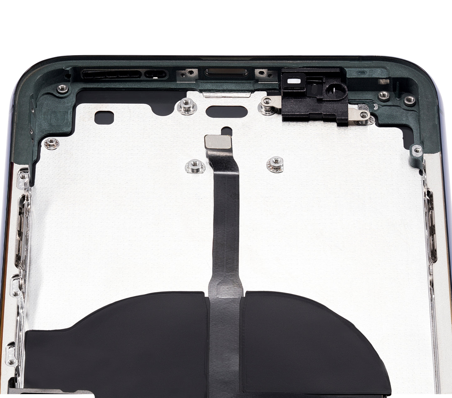 Back Housing W/ Small Components Pre-Installed For iPhone 11 Pro Max (No Logo) (Aftermarket Plus) (Midnight Green)