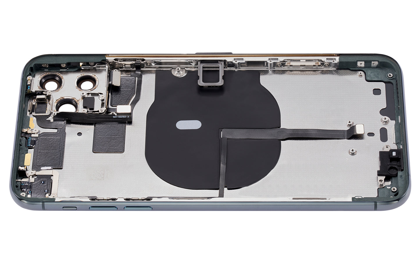 Back Housing W/ Small Components Pre-Installed For iPhone 11 Pro Max (No Logo) (Aftermarket Plus) (Midnight Green)