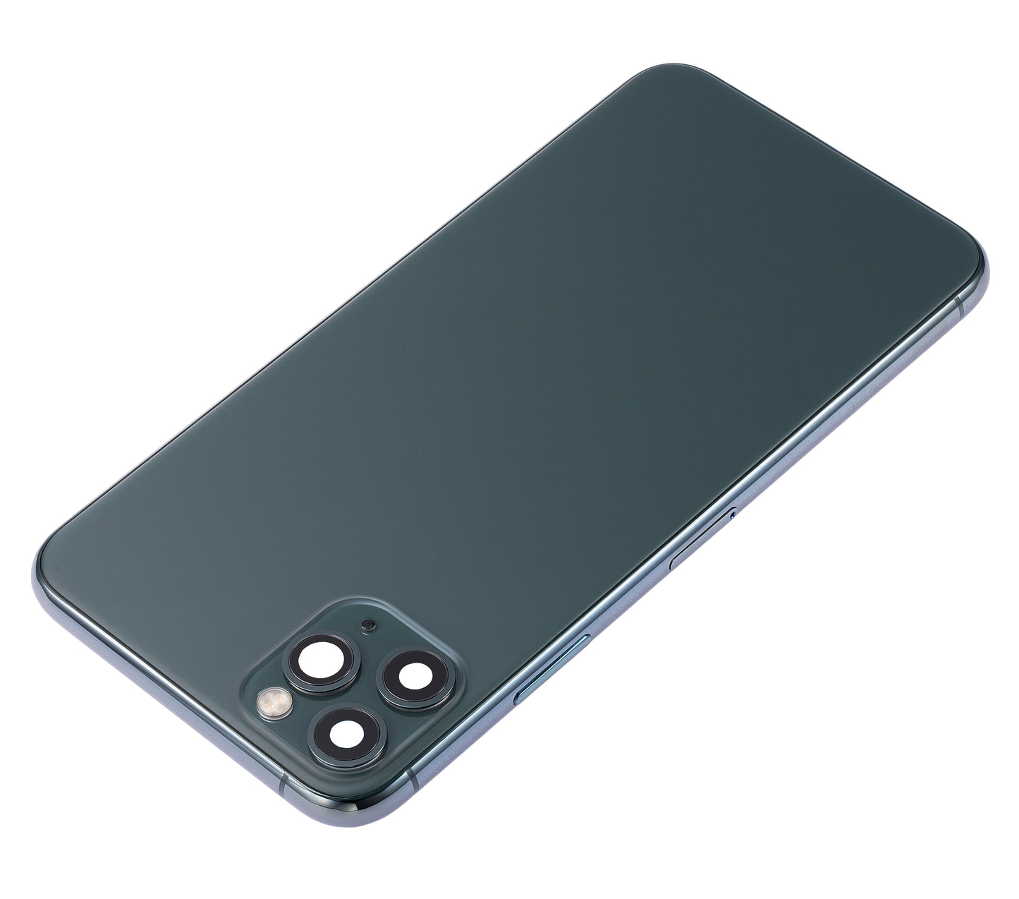 Back Housing W/ Small Components Pre-Installed For iPhone 11 Pro Max (No Logo) (Aftermarket Plus) (Midnight Green)
