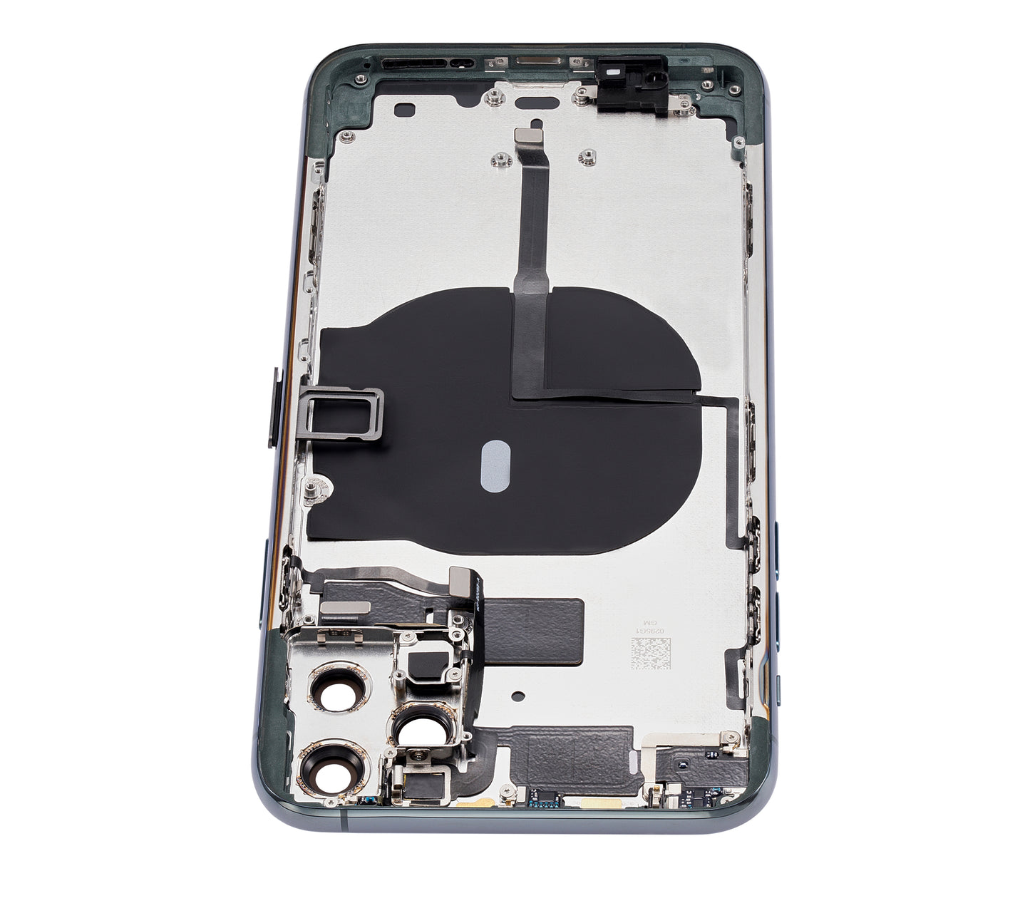 Back Housing W/ Small Components Pre-Installed For iPhone 11 Pro Max (No Logo) (Aftermarket Plus) (Midnight Green)